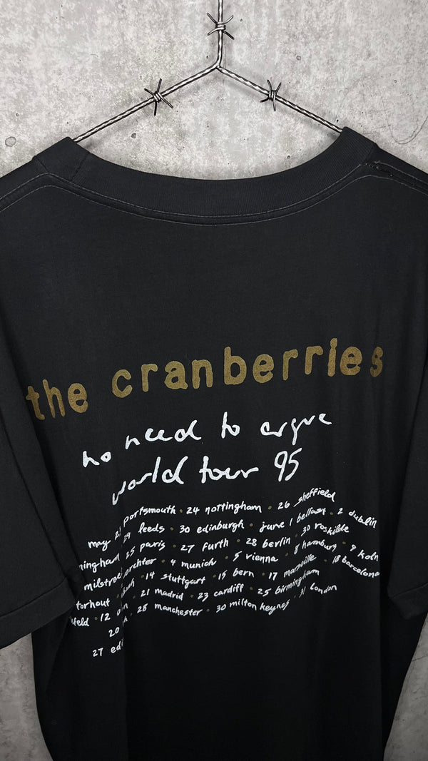 THE CRANBERRIES ZOMBIE TEE | NO NEED TO ARGUE WORLD TOUR | EURO BLACK VARIANT