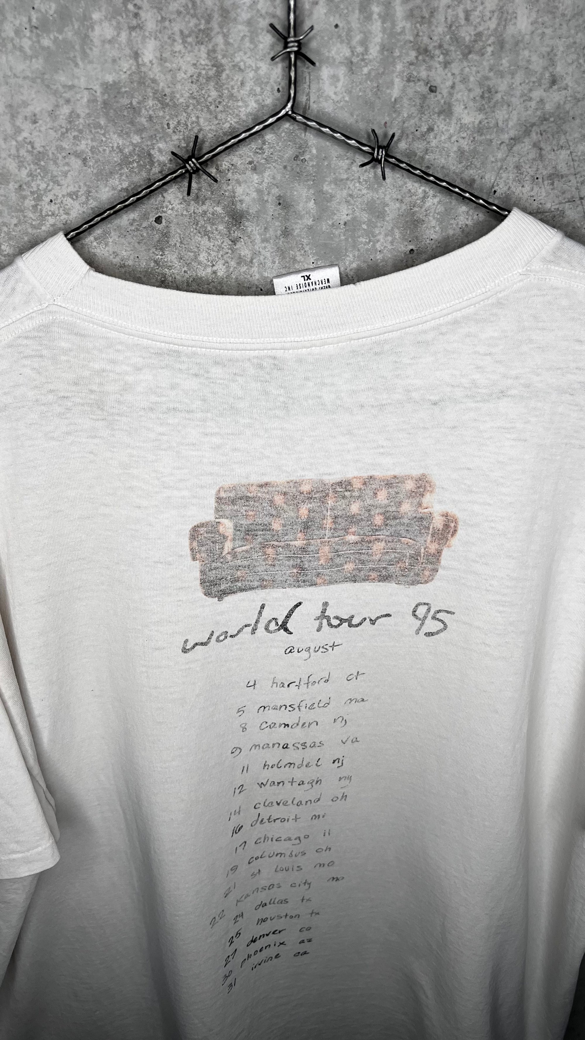 THE CRANBERRIES ZOMBIE TEE | NO NEED TO ARGUE WORLD TOUR | US WHITE VARIANT