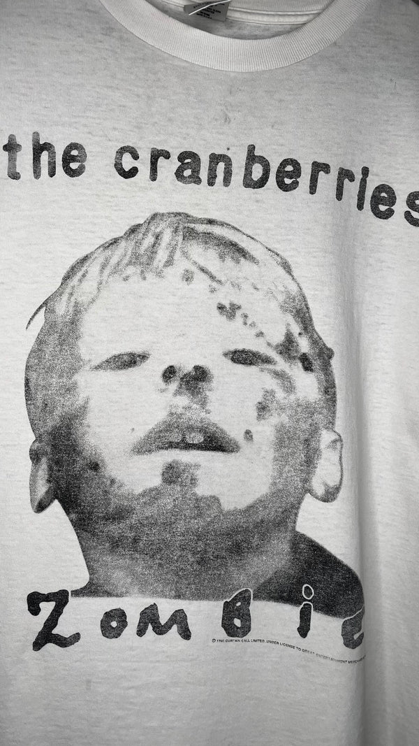 THE CRANBERRIES ZOMBIE TEE | NO NEED TO ARGUE WORLD TOUR | US WHITE VARIANT