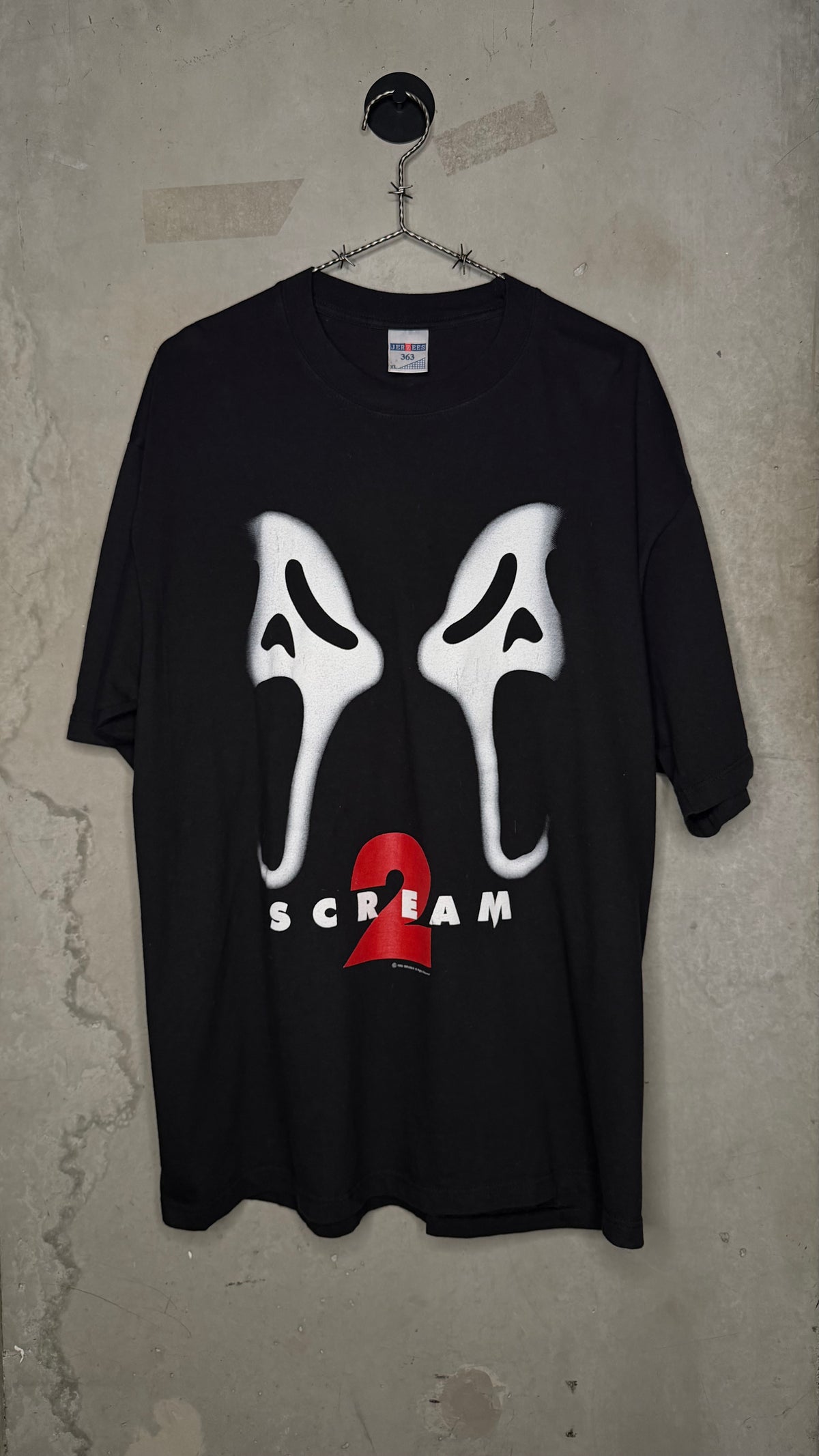 SCREAM 2 BIG PRINT GHOST FACE TEE