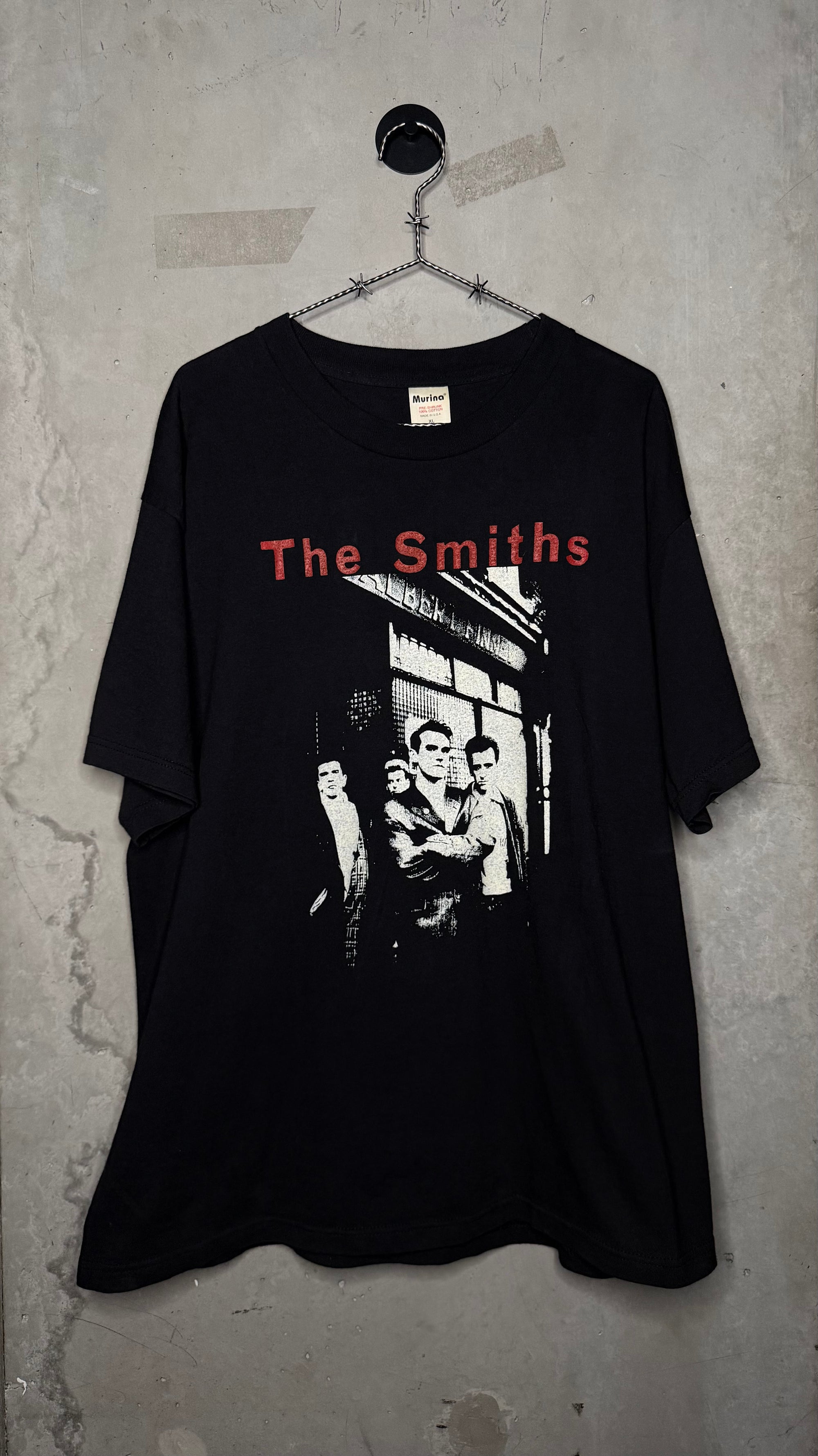 THE SMITHS ALBERT FINNEY SHOP B&W PORTRAIT TEE