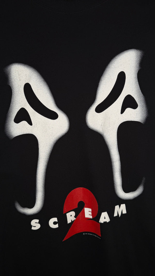 SCREAM 2 BIG PRINT GHOST FACE TEE