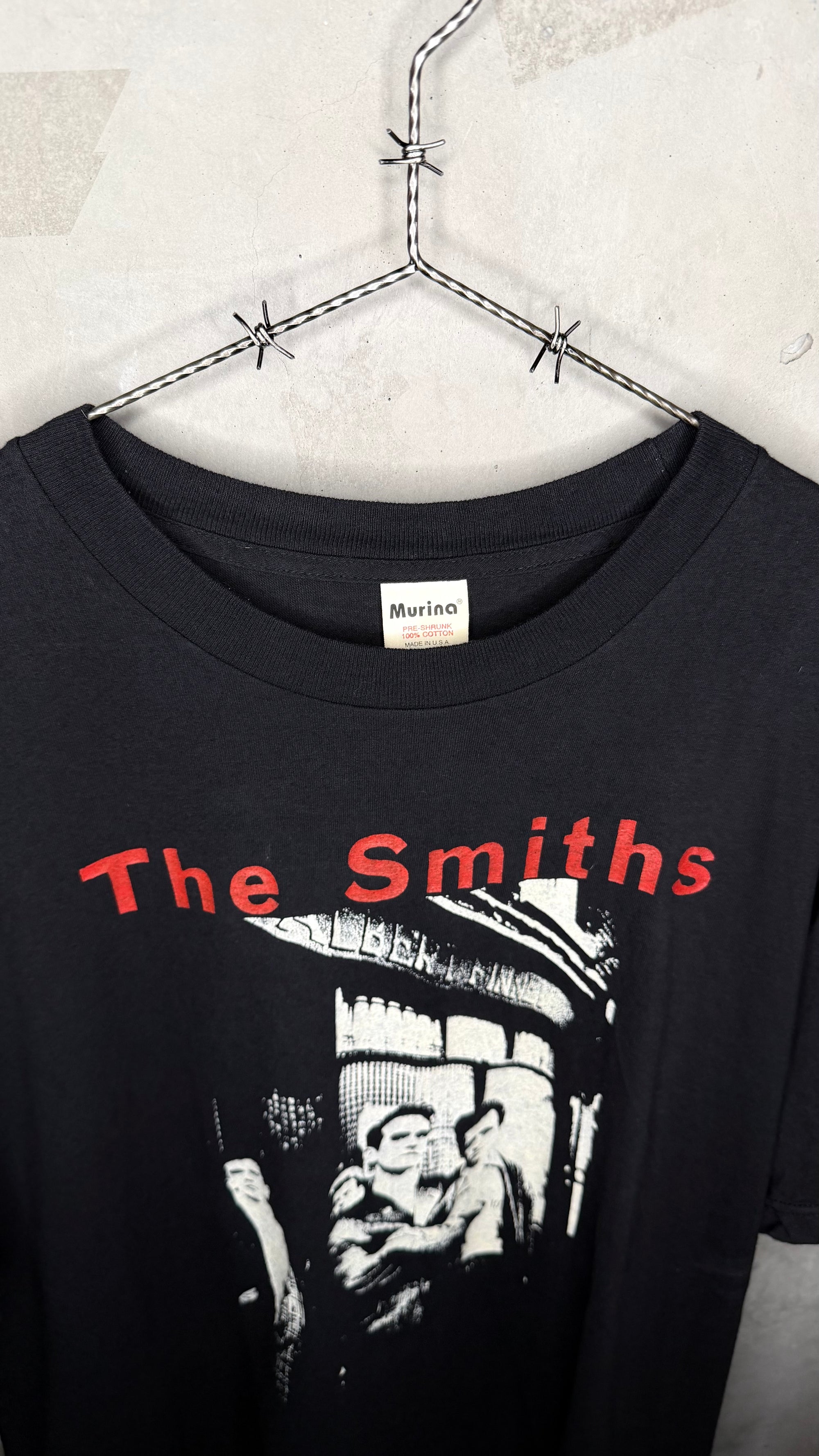 THE SMITHS ALBERT FINNEY SHOP B&W PORTRAIT TEE