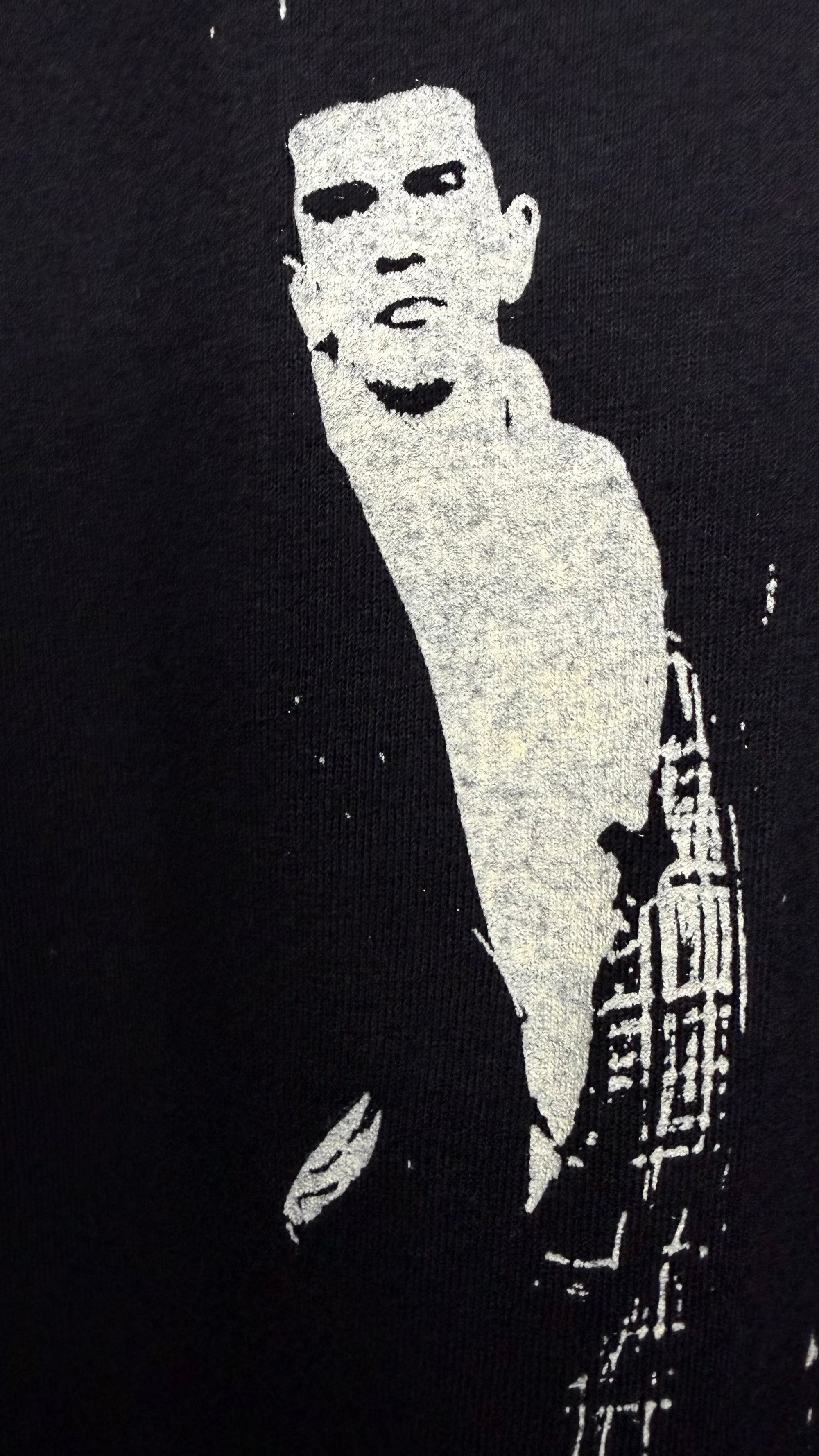 THE SMITHS ALBERT FINNEY SHOP B&W PORTRAIT TEE