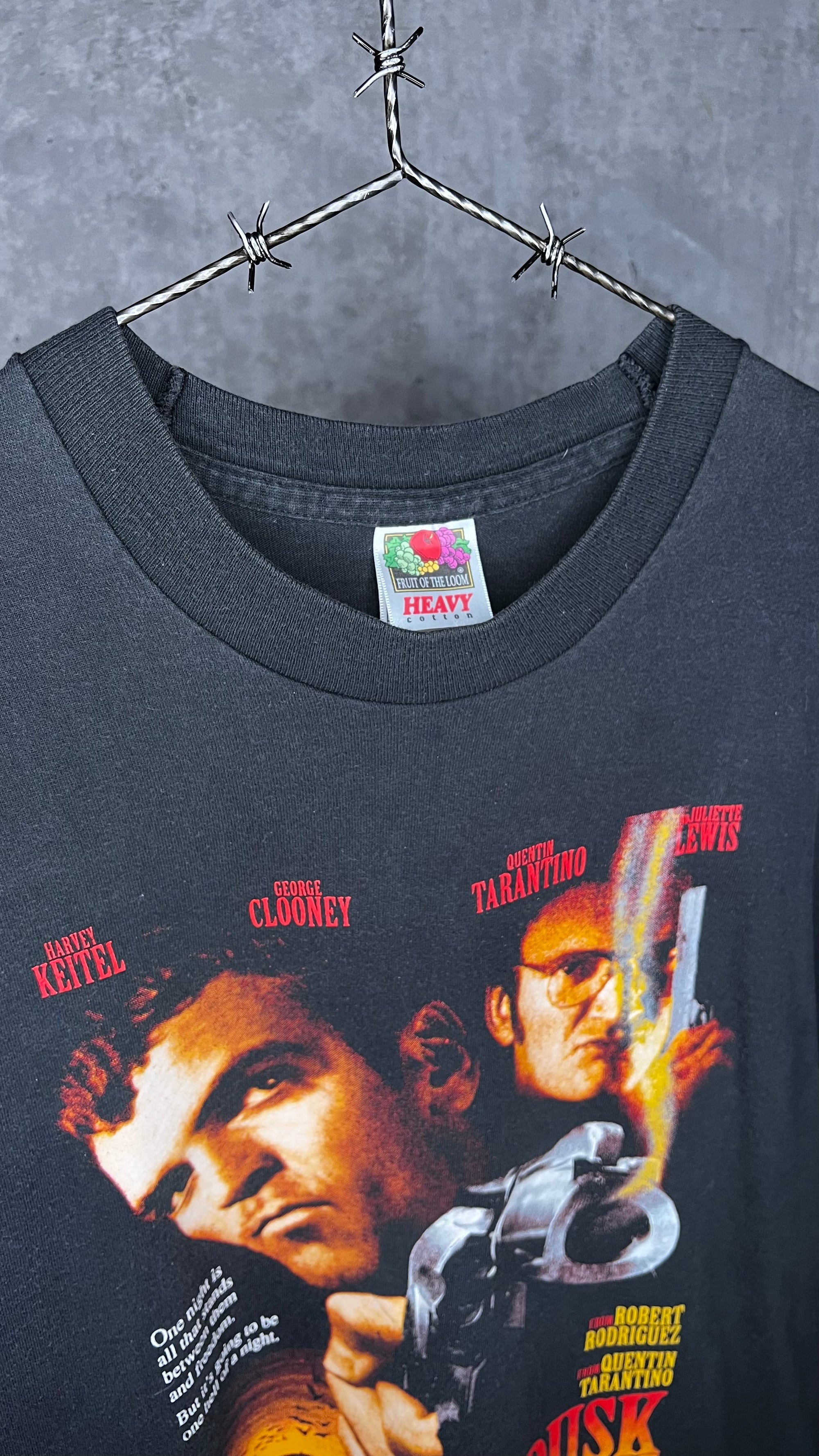 FROM DUSK TILL DAWN POSTER PRINT MOVIE TEE | QUENTIN TARANTINO & GEORGE CLOONEY