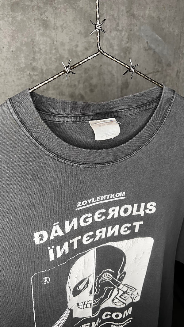 ROTTEN.COM RARE 1996 DANGEROUS INTERNET OFFICIAL MERCH TEE | FADER