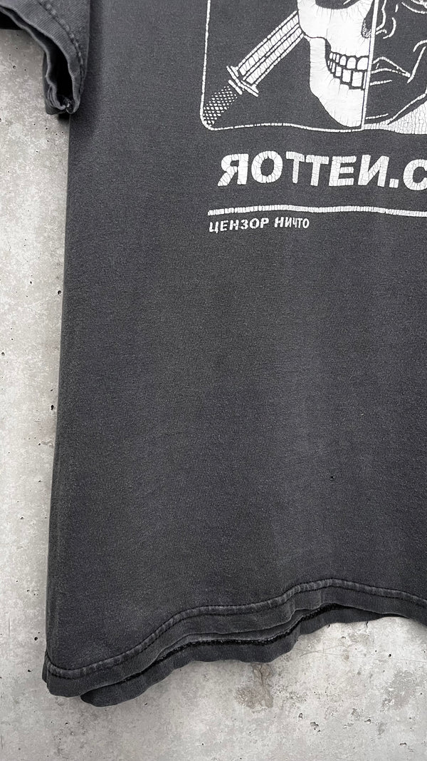 ROTTEN.COM RARE 1996 DANGEROUS INTERNET OFFICIAL MERCH TEE | FADER