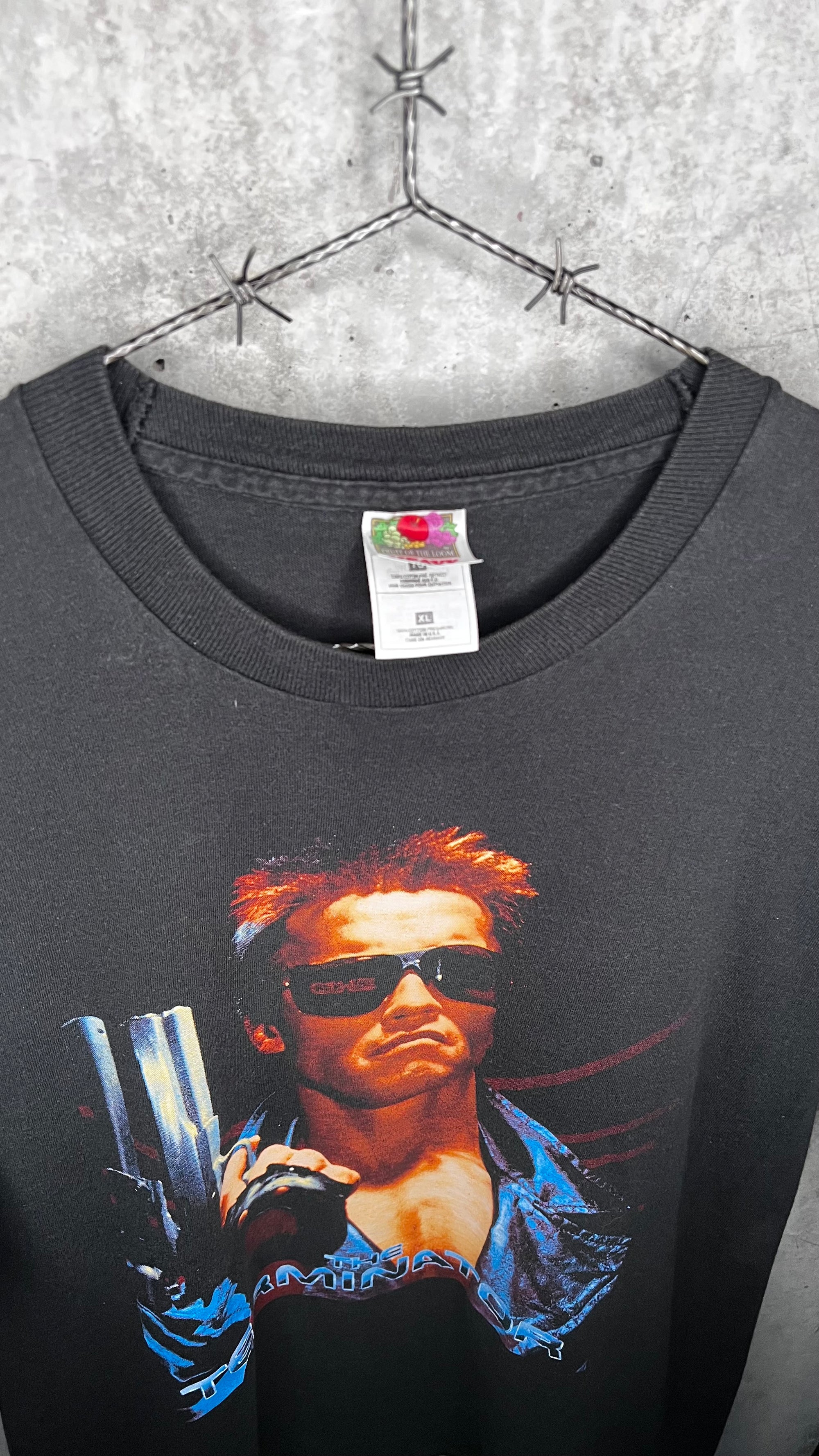 THE TERMINATOR POSTER PRINT TEE | ‘I’LL BE BACK’ | RARE BIG FAVE ARNOLD SCHWARZENEGGER