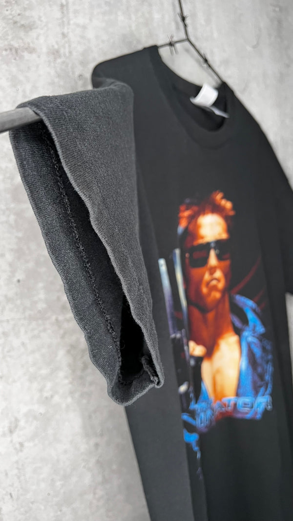 THE TERMINATOR POSTER PRINT TEE | ‘I’LL BE BACK’ | RARE BIG FAVE ARNOLD SCHWARZENEGGER