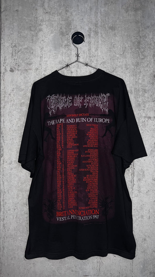 CRADLE OF FILTH THE RAPE AND RUIN OF EUROPE TEE | BRITANNUNCIATION VESTAL PENETRATION
