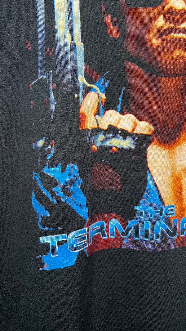 THE TERMINATOR POSTER PRINT TEE | ‘I’LL BE BACK’ | RARE BIG FAVE ARNOLD SCHWARZENEGGER