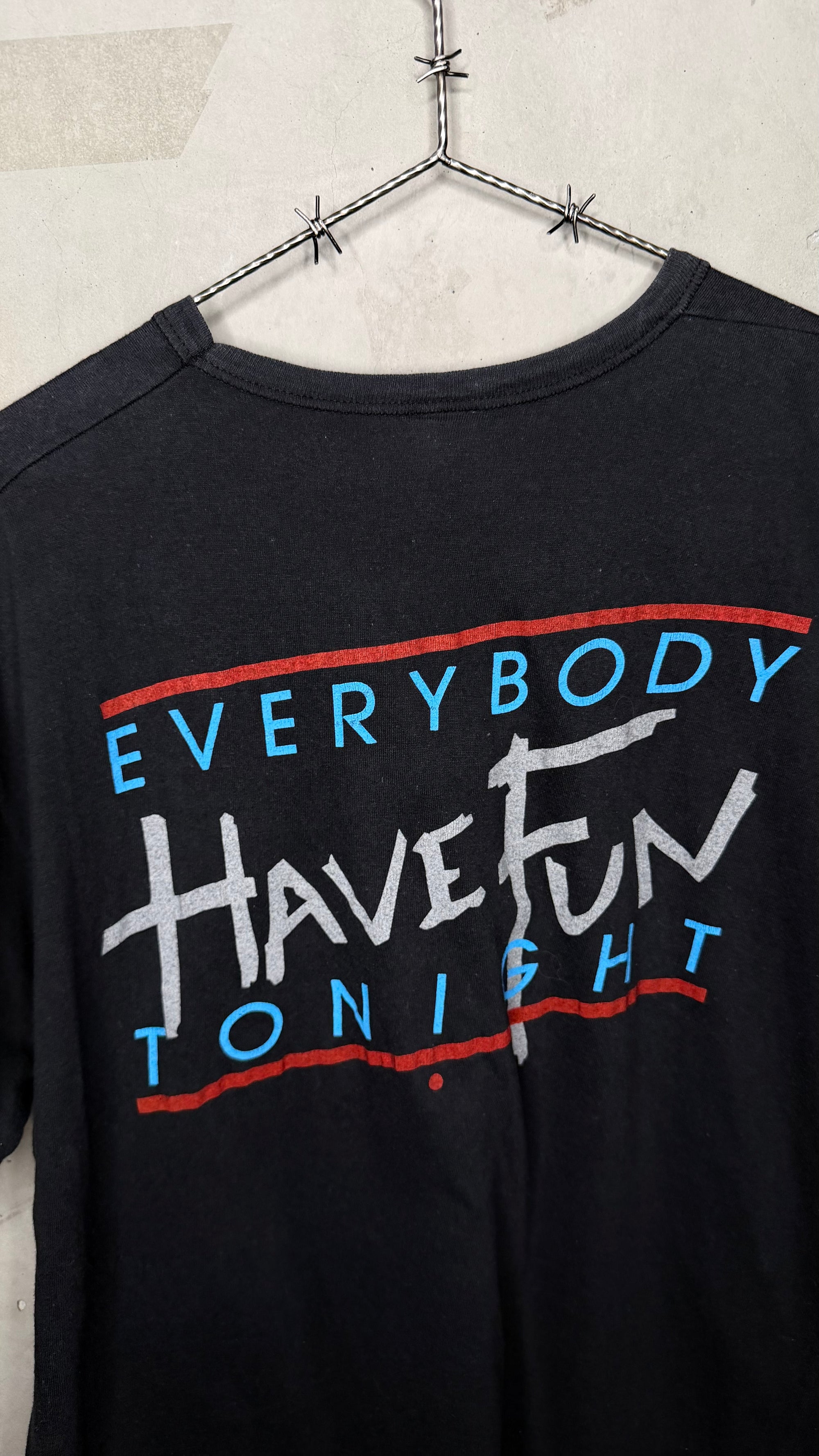 WANG CHUNG MOSAIC TEE | ‘EVERYBODY HAVE FUN TONIGHT’ BACK HIT