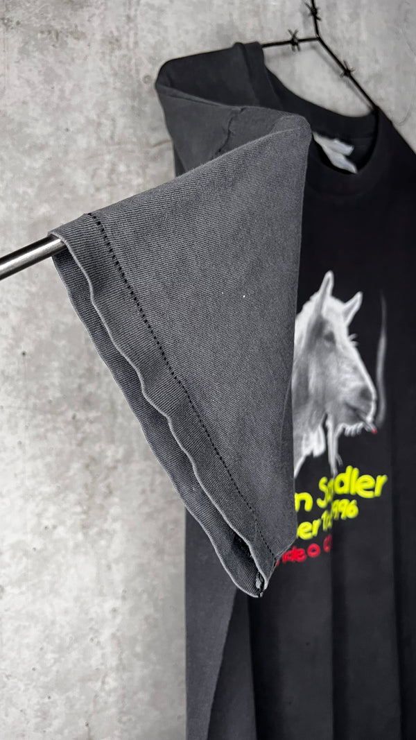 ADAM SANDLER SUMMER TOUR 96’ RARE VIDEO CREW TEE | SMOKING GOAT | ‘WHAT THE HELL HAPPENED TO ME’ STAND-UP TOUR HBO SPECIAL