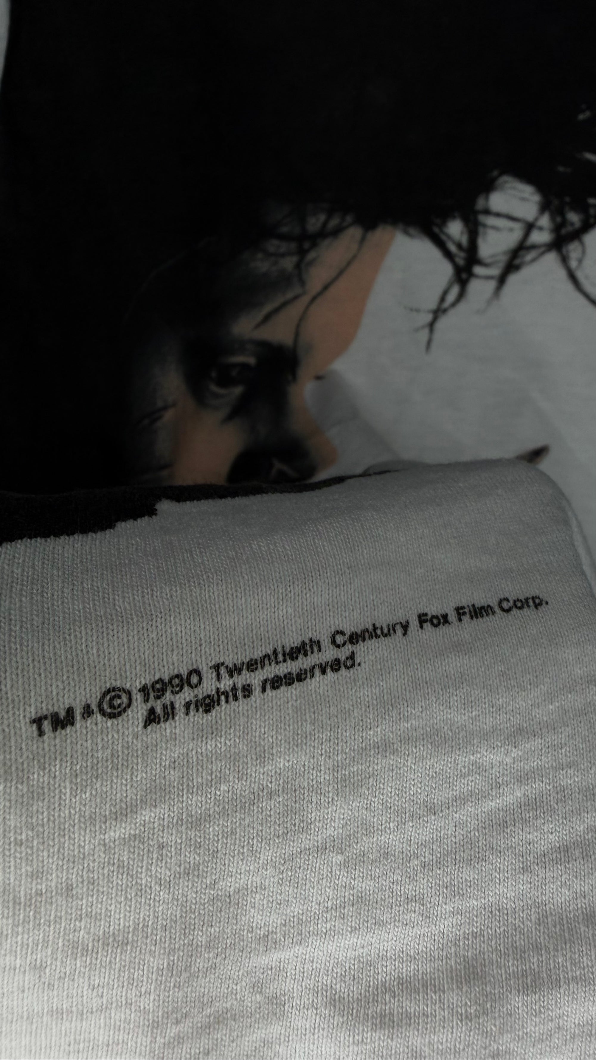 EDWARD SCISSORHANDS BIG PRINT TEE | JOHNNY DEPP