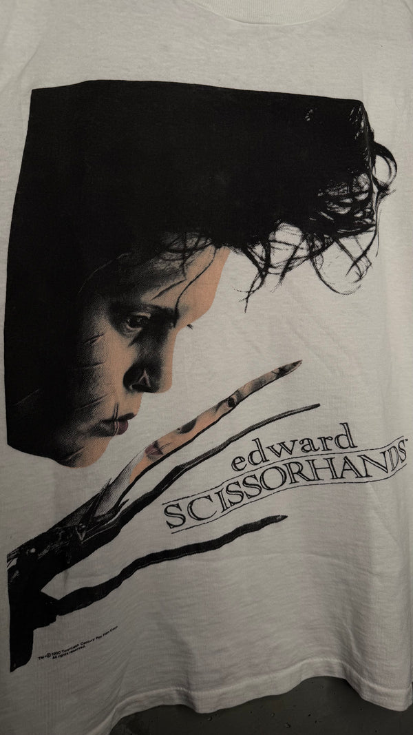 EDWARD SCISSORHANDS BIG PRINT TEE | JOHNNY DEPP