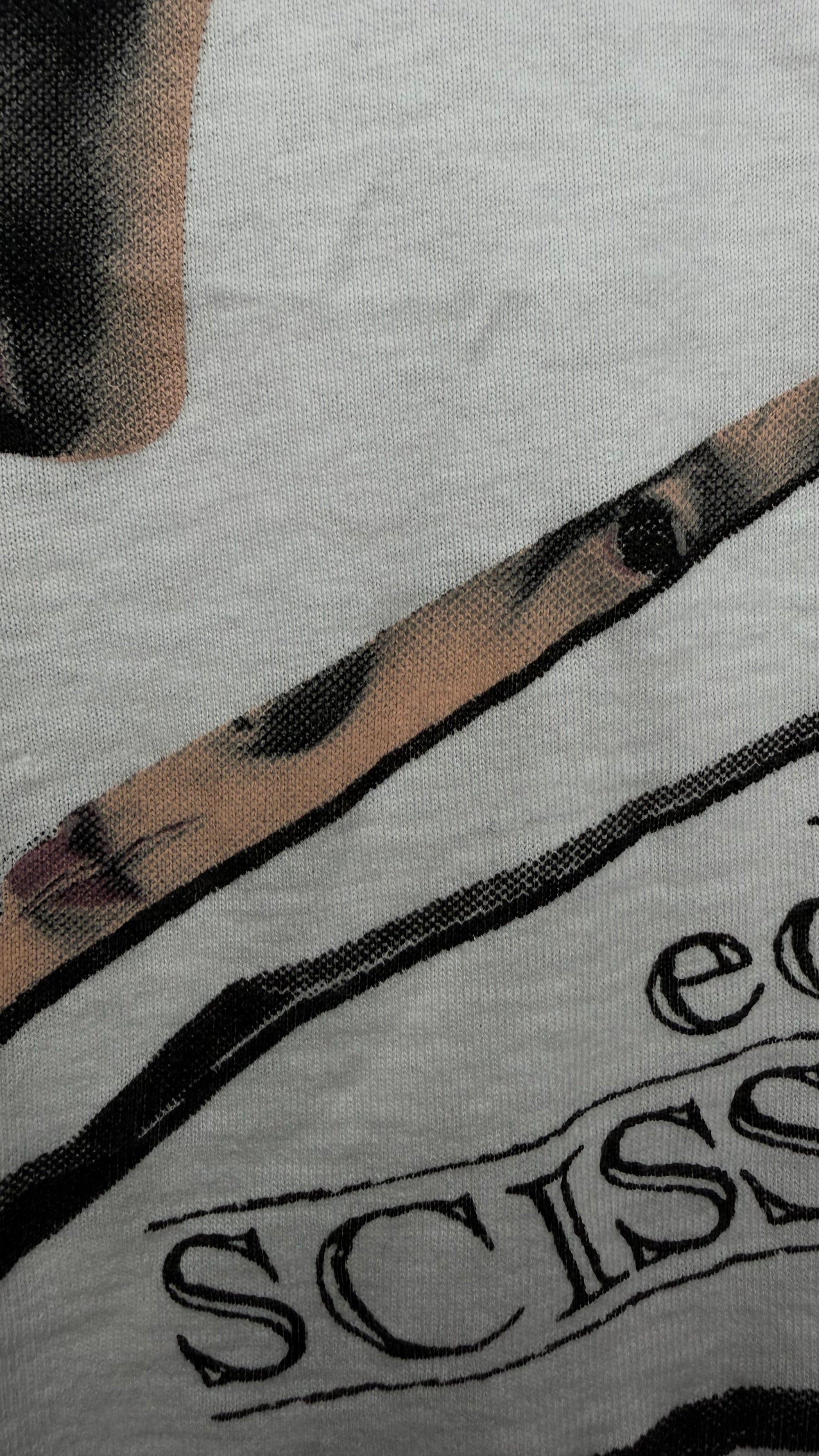 EDWARD SCISSORHANDS BIG PRINT TEE | JOHNNY DEPP