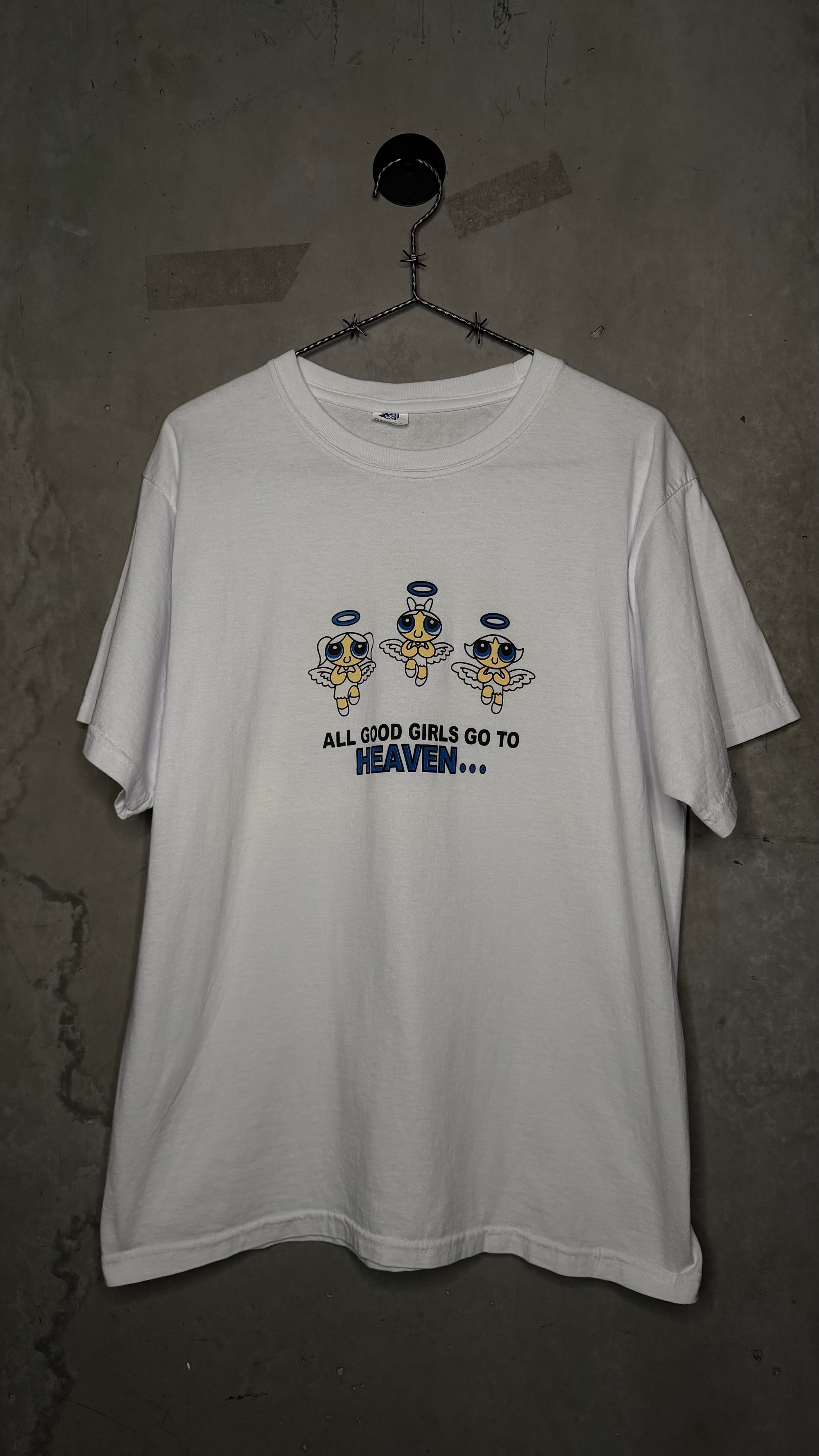 POWERPUFF GIRLS BOOTLEG TEE | ‘GOOD GIRLS GO TO HEAVEN… BAD GIRLS GO TO CANCUN’