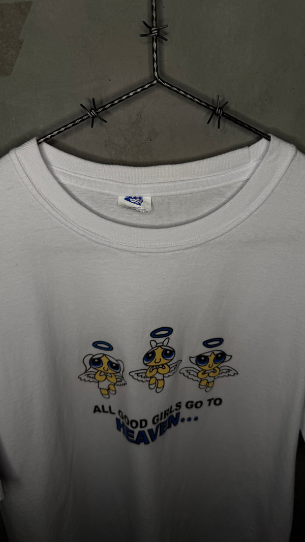 POWERPUFF GIRLS BOOTLEG TEE | ‘GOOD GIRLS GO TO HEAVEN… BAD GIRLS GO TO CANCUN’