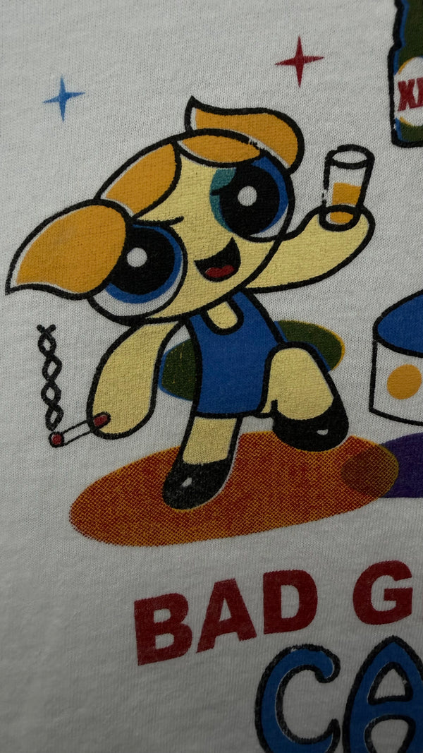POWERPUFF GIRLS BOOTLEG TEE | ‘GOOD GIRLS GO TO HEAVEN… BAD GIRLS GO TO CANCUN’