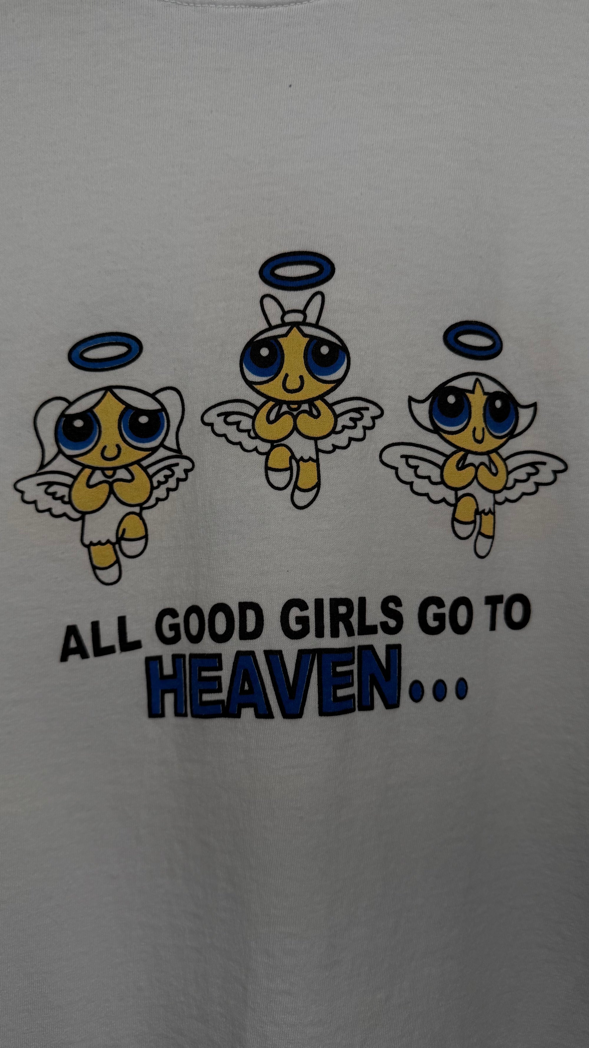POWERPUFF GIRLS BOOTLEG TEE | ‘GOOD GIRLS GO TO HEAVEN… BAD GIRLS GO TO CANCUN’
