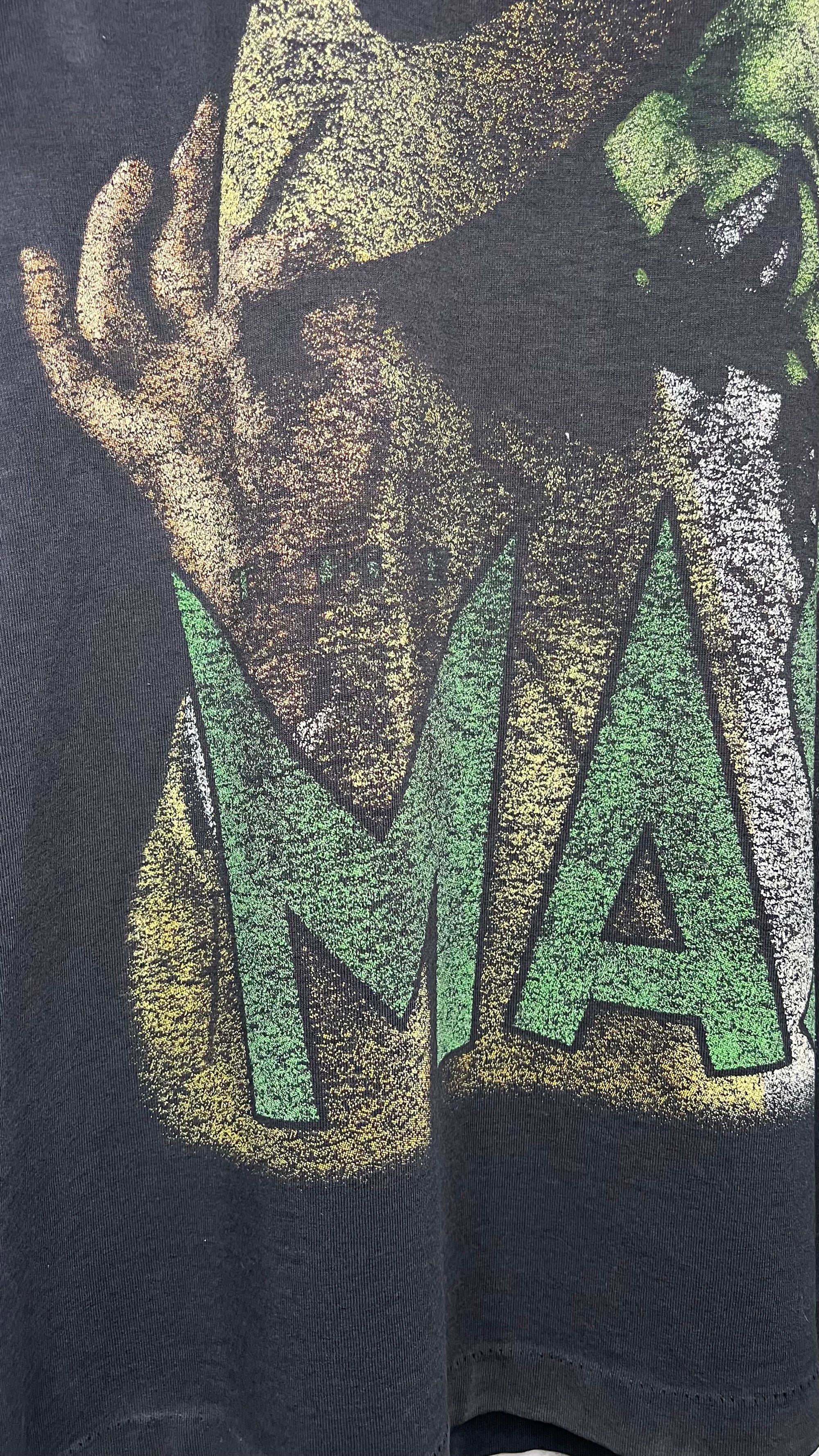 THE MASK EURO MOVIE PROMO TEE | BIG PRINT JIM CARREY FADER