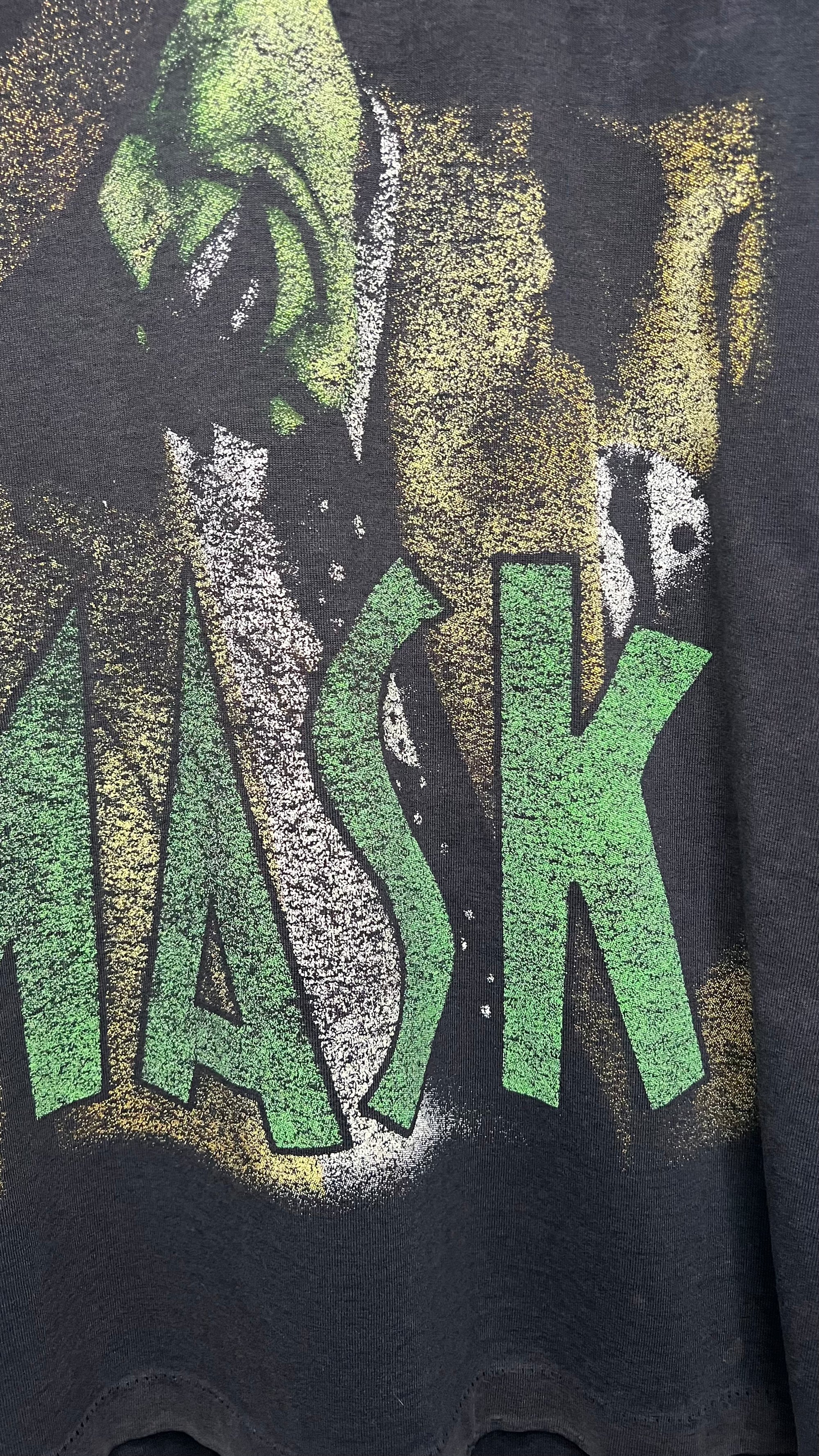 THE MASK EURO MOVIE PROMO TEE | BIG PRINT JIM CARREY FADER