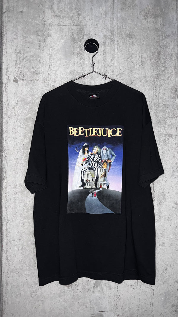 BEETLEJUICE POSTER PRINT MOVIE TEE | TIM BURTON | MICHAEL KEATON | WINONA RYDER