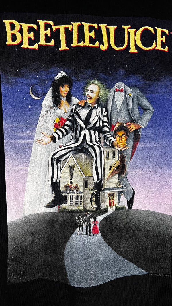 BEETLEJUICE POSTER PRINT MOVIE TEE | TIM BURTON | MICHAEL KEATON | WINONA RYDER