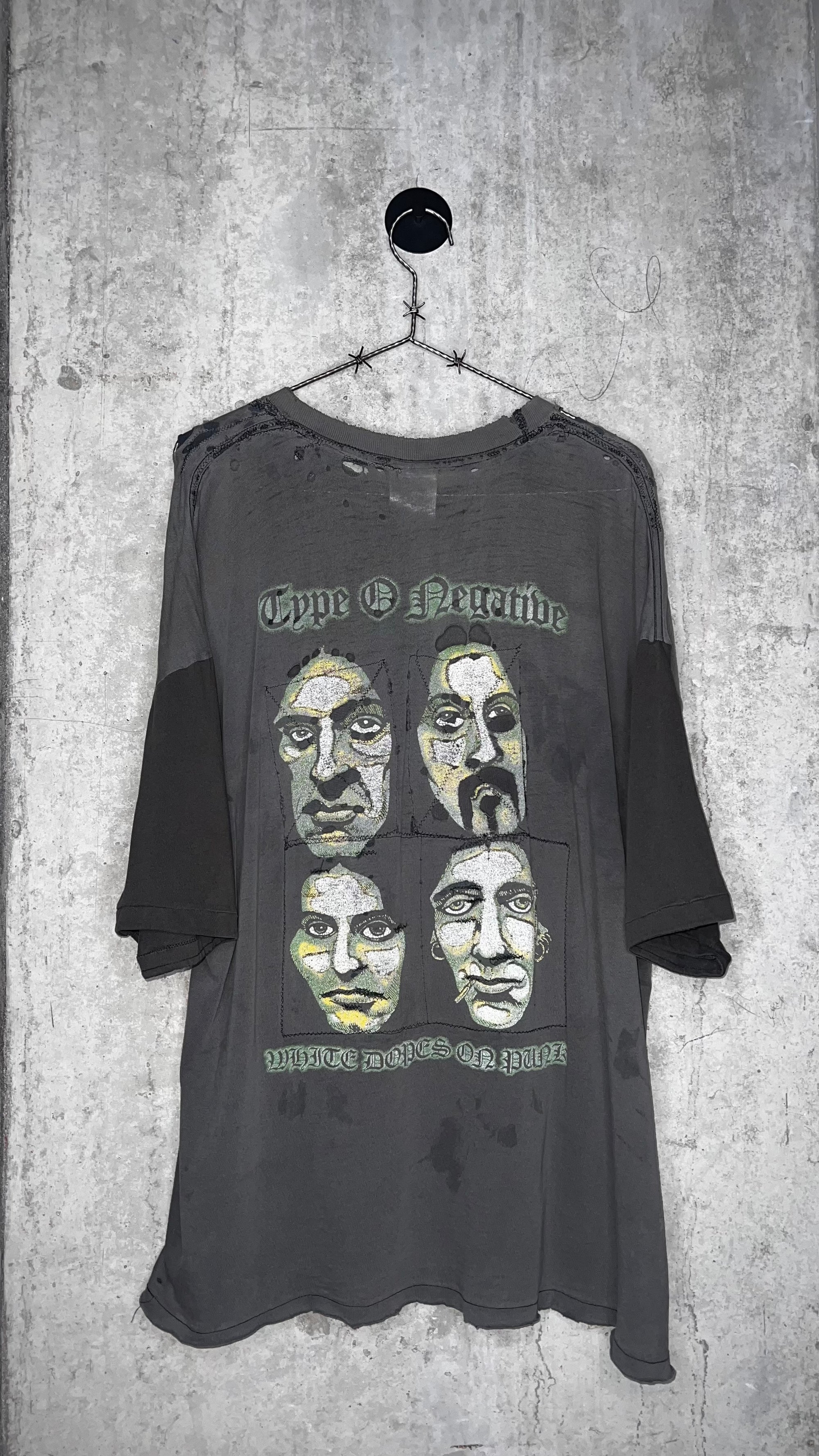 TYPE O NEGATIVE LITTLE MISS SCARE ALL TEE | THRASHED FADER | WHITE DOPES ON PUNK