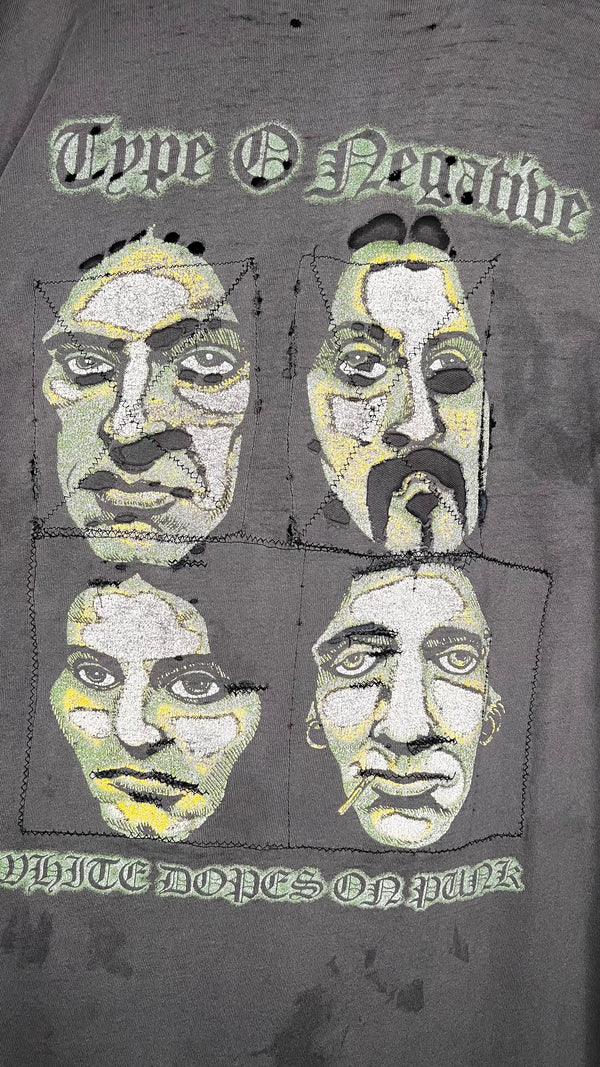 TYPE O NEGATIVE LITTLE MISS SCARE ALL TEE | THRASHED FADER | WHITE DOPES ON PUNK