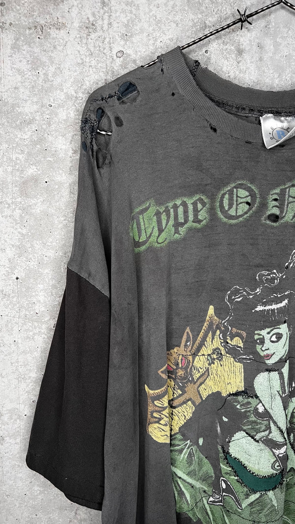 TYPE O NEGATIVE LITTLE MISS SCARE ALL TEE | THRASHED FADER | WHITE DOPES ON PUNK