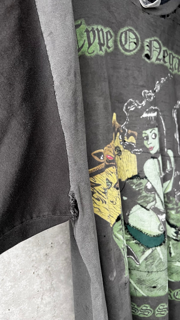 TYPE O NEGATIVE LITTLE MISS SCARE ALL TEE | THRASHED FADER | WHITE DOPES ON PUNK