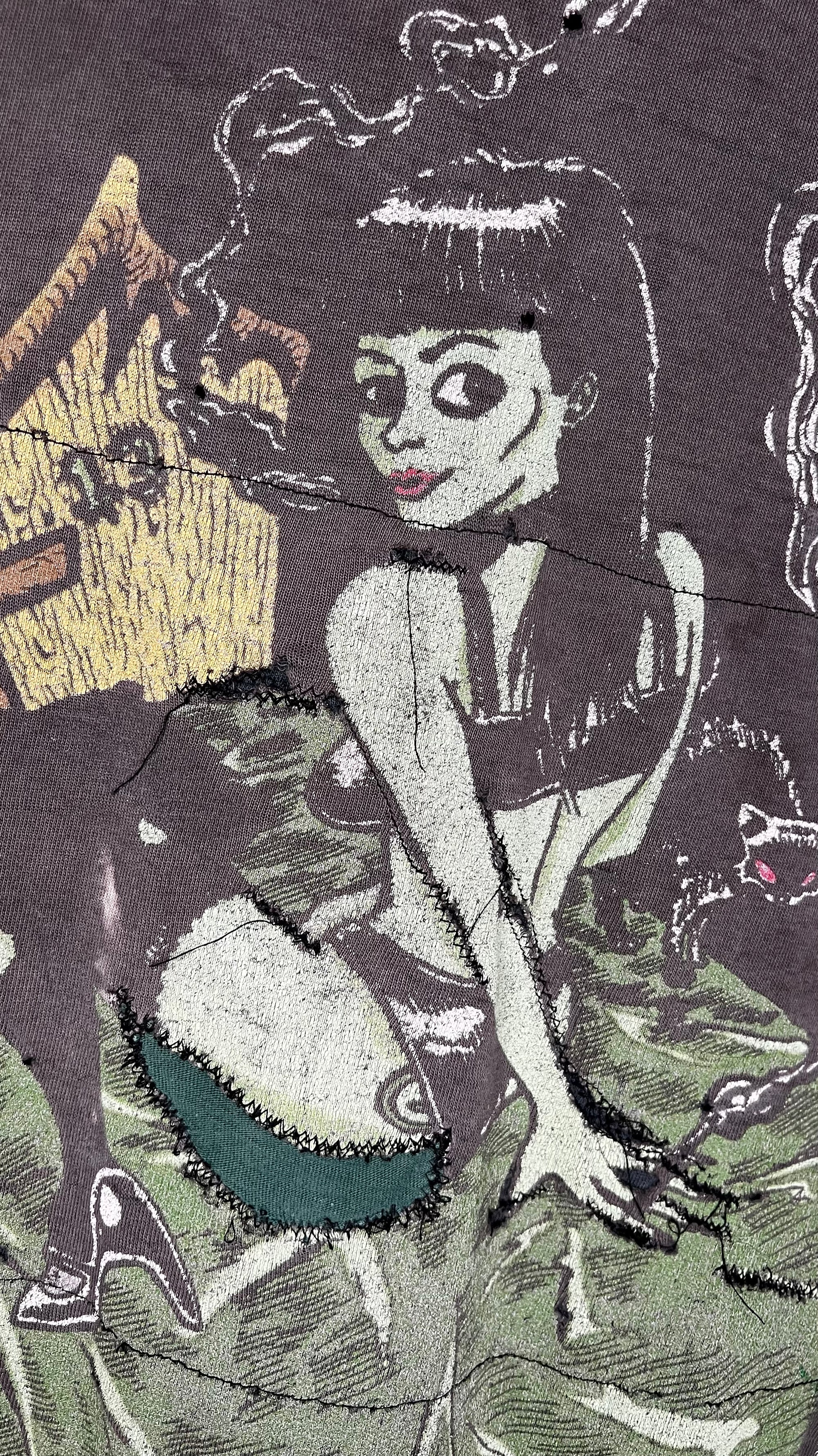 TYPE O NEGATIVE LITTLE MISS SCARE ALL TEE | THRASHED FADER | WHITE DOPES ON PUNK