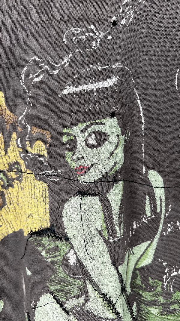 TYPE O NEGATIVE LITTLE MISS SCARE ALL TEE | THRASHED FADER | WHITE DOPES ON PUNK