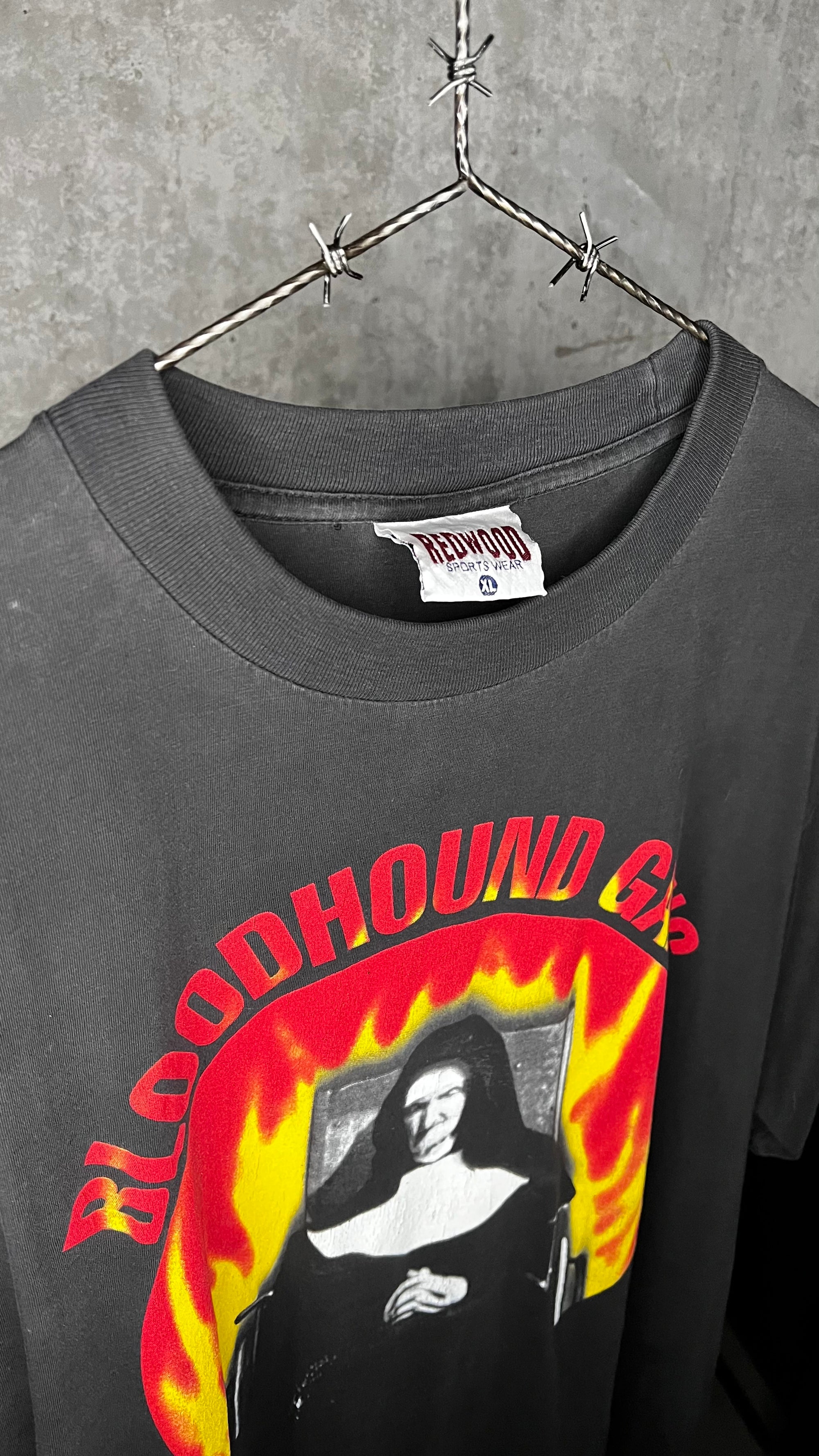 BLOODHOUND GANG RARE FIRE WATER BURN SINGLE ART TEE | FLAMING NUN | BURN MOTHERFUCKER BURN