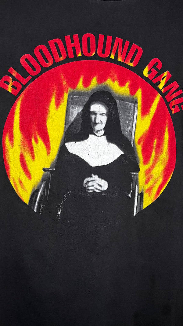 BLOODHOUND GANG RARE FIRE WATER BURN SINGLE ART TEE | FLAMING NUN | BURN MOTHERFUCKER BURN