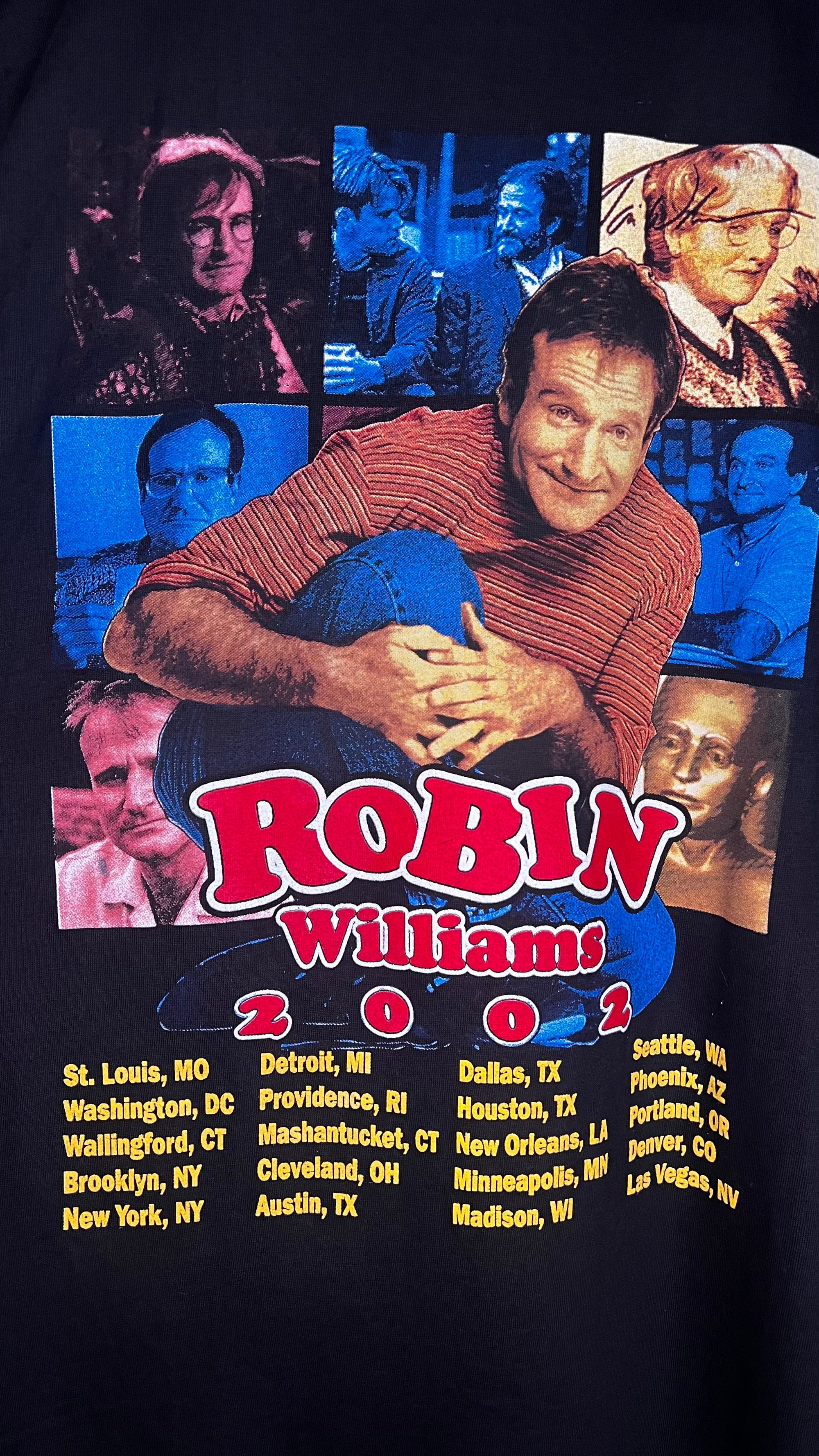 ROBIN WILLIAMS RARE 02’ COMEDY TOUR TEE | RAP TEE STYLE