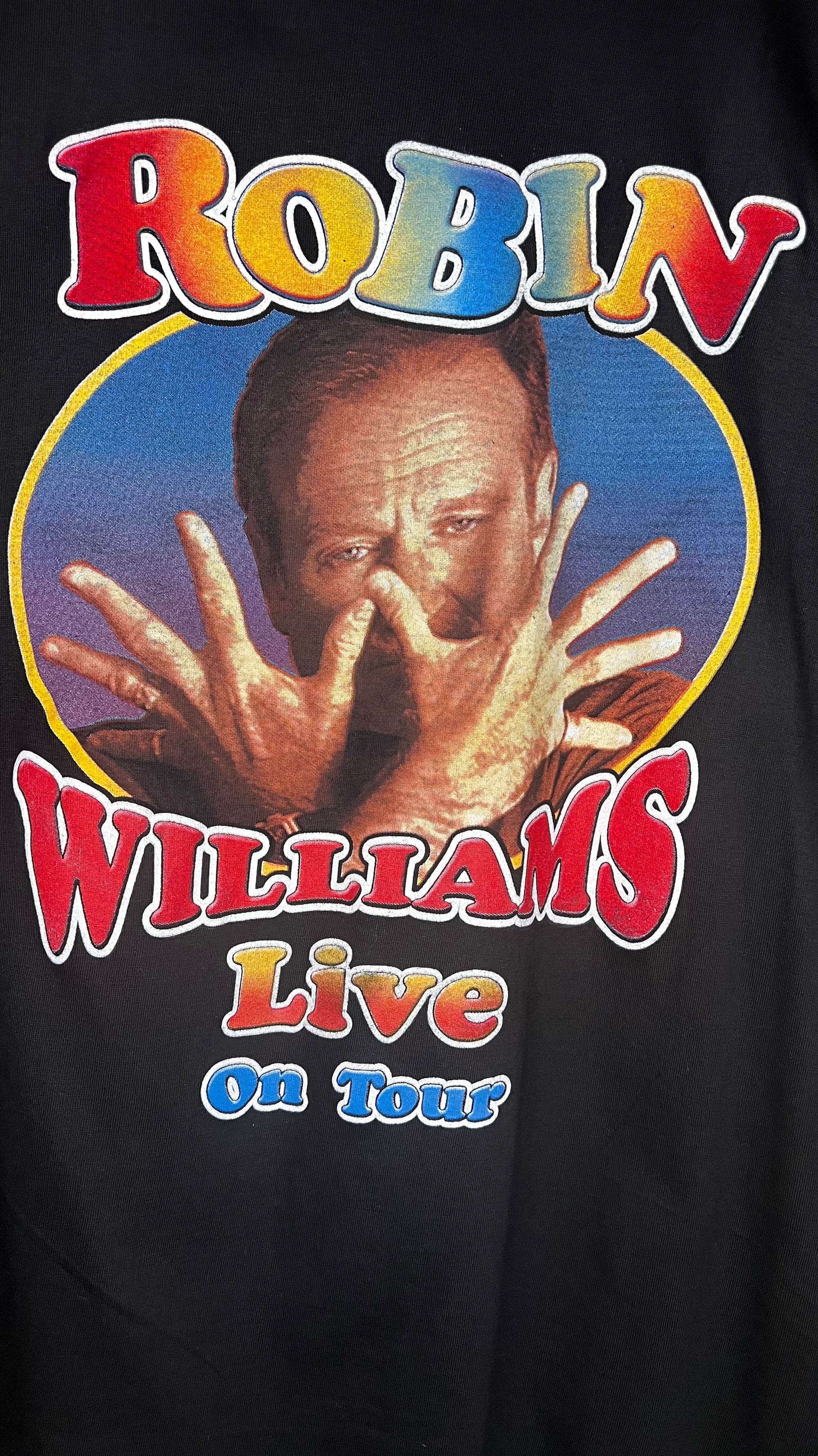 ROBIN WILLIAMS RARE 02’ COMEDY TOUR TEE | RAP TEE STYLE
