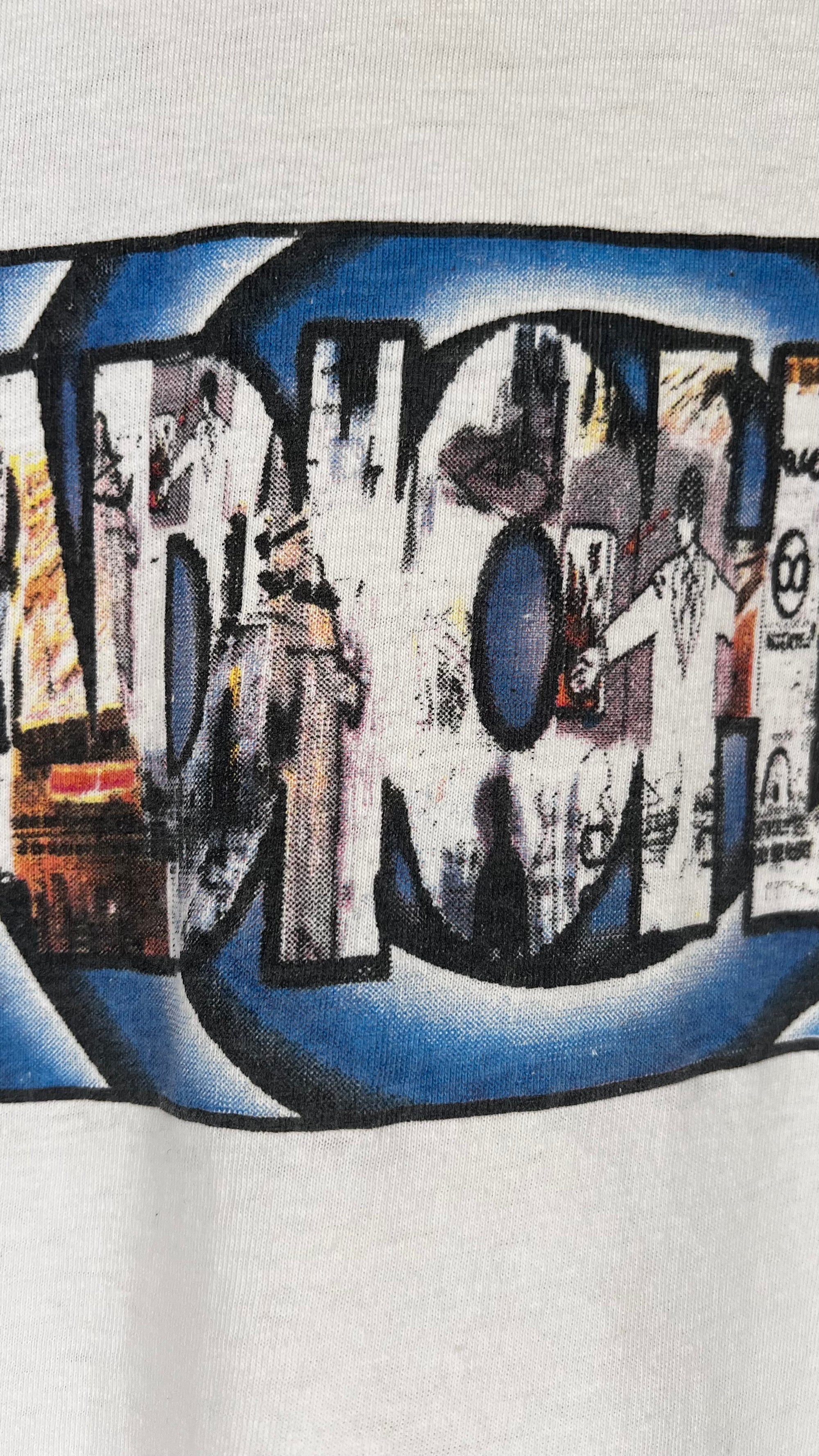 RADIOHEAD AGAINST DEMONS TOUR TEE| OK COMPUTER | RUNNING FROM DEMONS BACK HIT