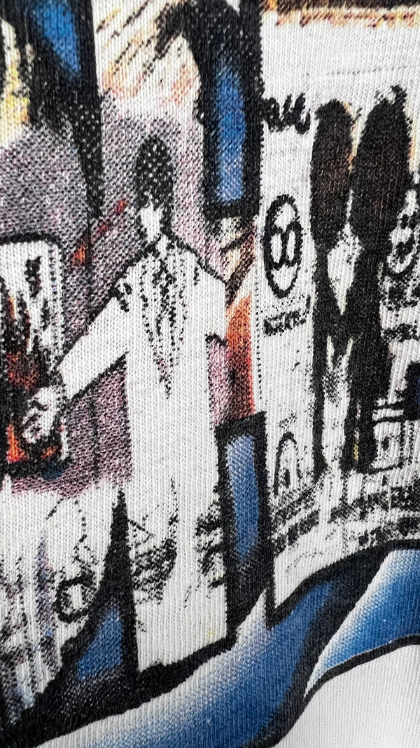 RADIOHEAD AGAINST DEMONS TOUR TEE| OK COMPUTER | RUNNING FROM DEMONS BACK HIT