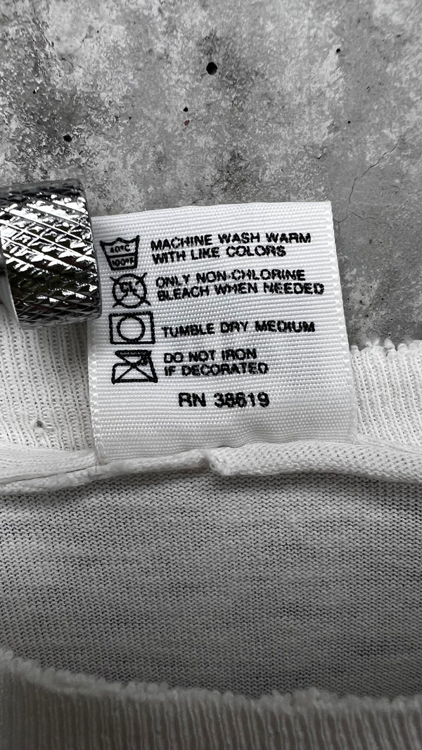 MELVINS FIEND CLUB FOUR-SIDED LONG SLEEVE THRASHED TEE 90’ | BONE RECORDS BLACK FLAG RIP BACK HIT | PUSHEAD ARTWORK