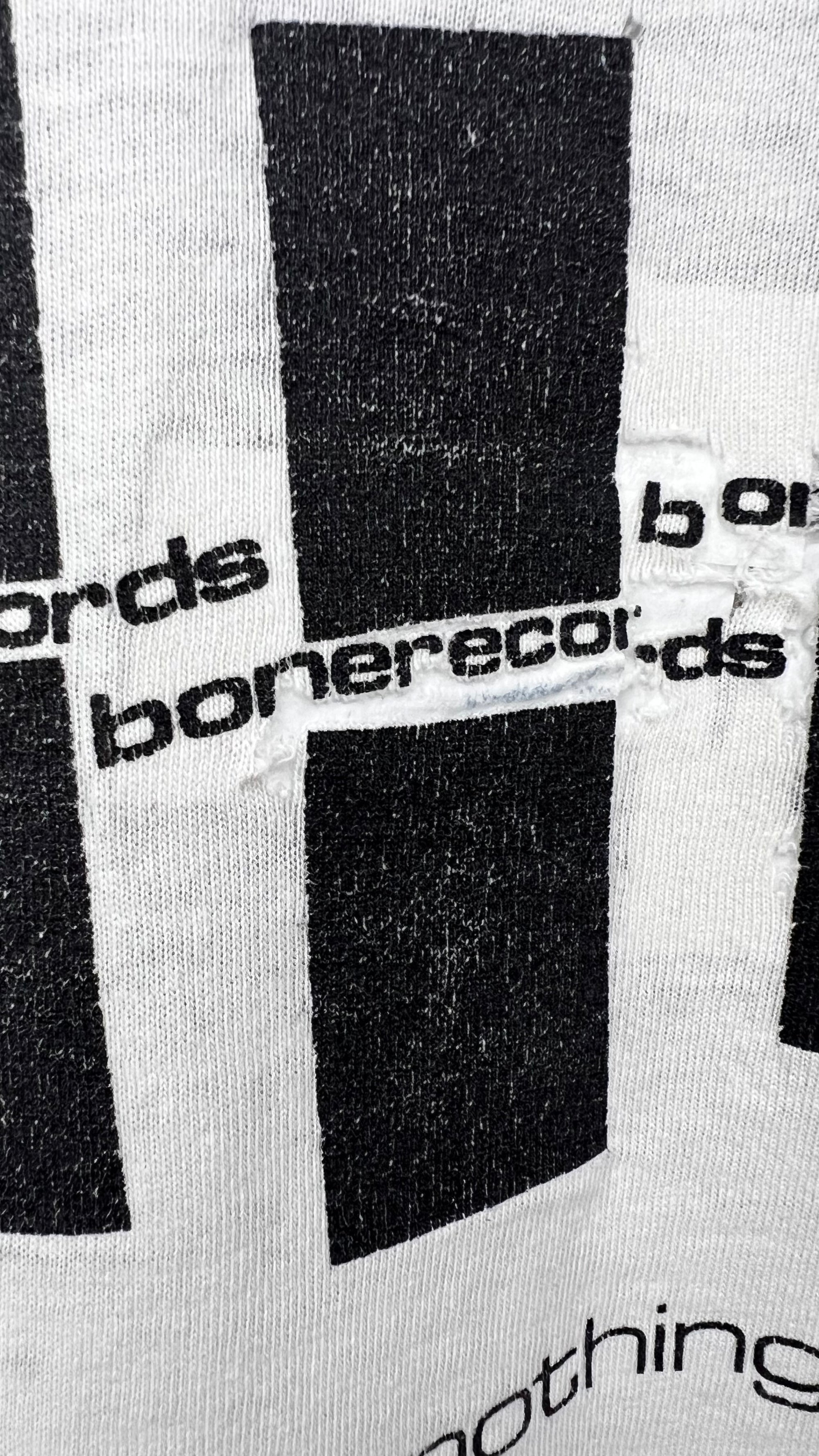 MELVINS FIEND CLUB FOUR-SIDED LONG SLEEVE THRASHED TEE 90’ | BONE RECORDS BLACK FLAG RIP BACK HIT | PUSHEAD ARTWORK