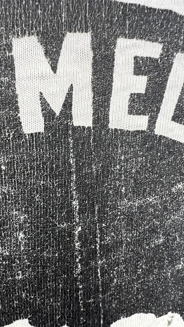 MELVINS FIEND CLUB FOUR-SIDED LONG SLEEVE THRASHED TEE 90’ | BONE RECORDS BLACK FLAG RIP BACK HIT | PUSHEAD ARTWORK