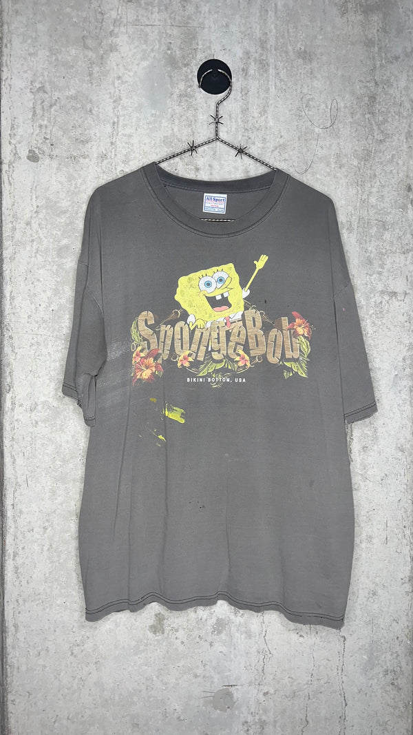 SPONGEBOB SQUAREPANTS BIKINI BOTTOM, USA FADER TEE | EARLY ERA SPONGEBOB