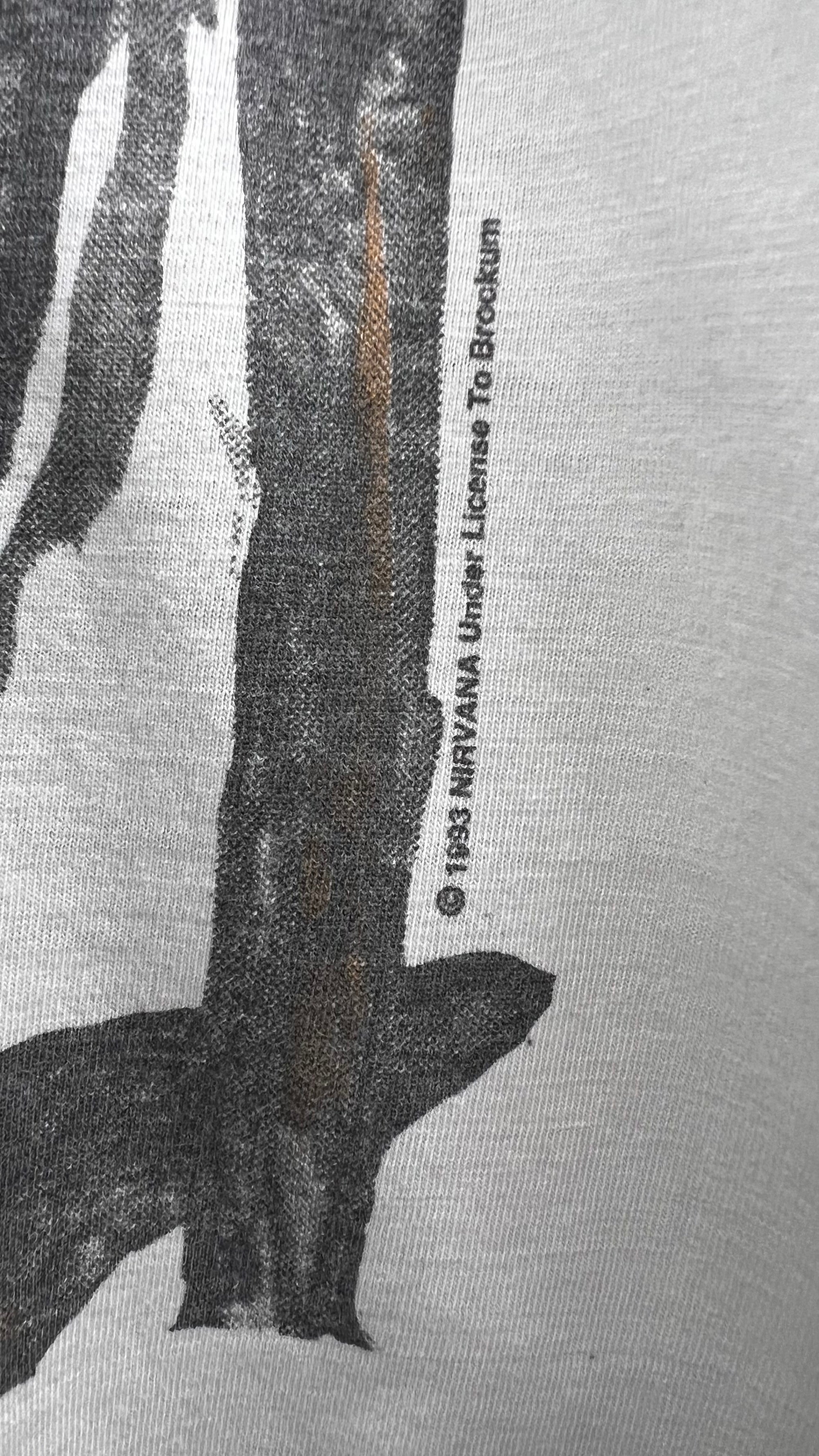 NIRVANA INCESTICIDE TEE 93’ | EURO WHITE VARIANT WITH BACK HIT