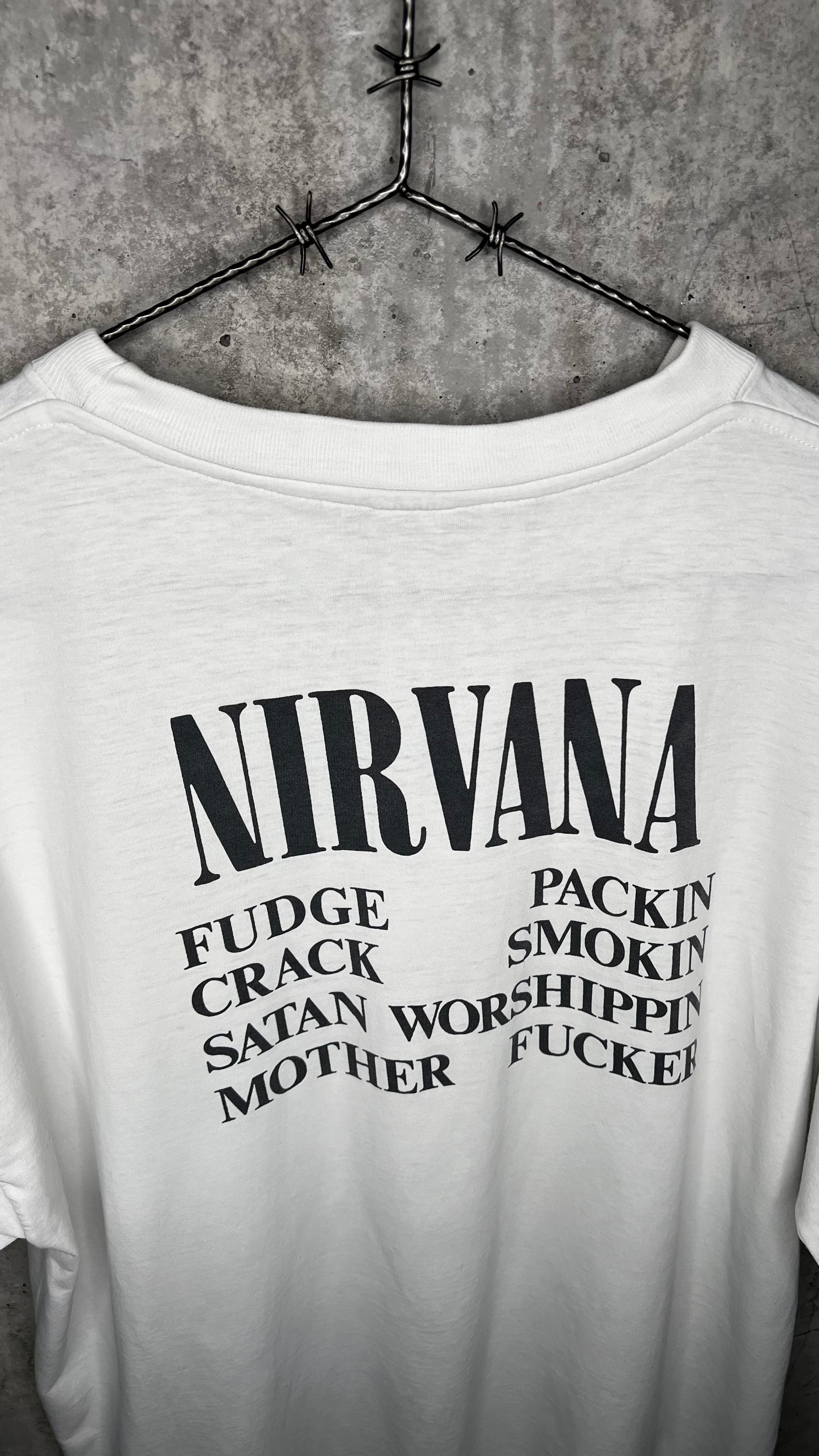 NIRVANA INCESTICIDE TEE 93’ | EURO WHITE VARIANT WITH BACK HIT