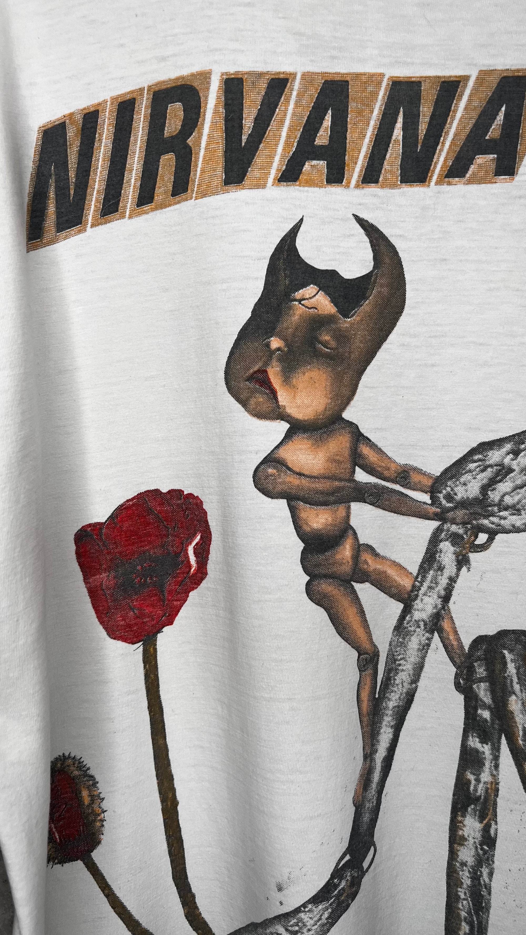 NIRVANA INCESTICIDE TEE 93’ | EURO WHITE VARIANT WITH BACK HIT