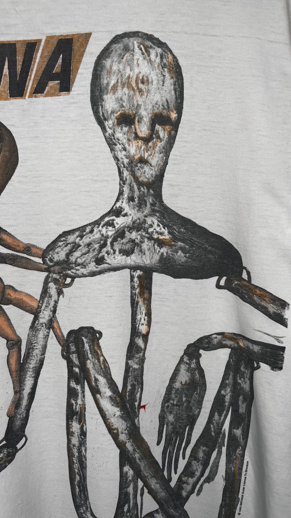 NIRVANA INCESTICIDE TEE 93’ | EURO WHITE VARIANT WITH BACK HIT