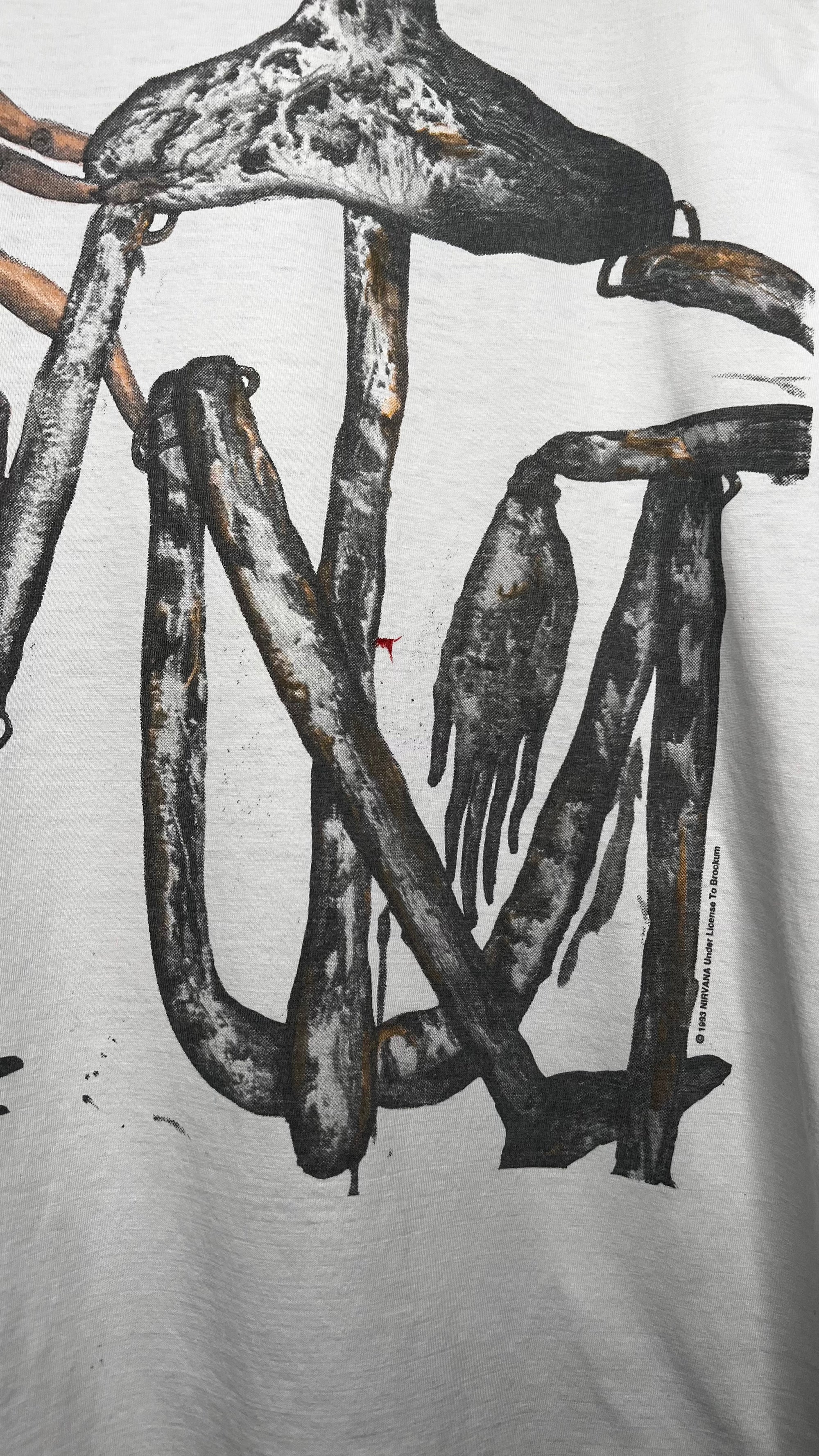 NIRVANA INCESTICIDE TEE 93’ | EURO WHITE VARIANT WITH BACK HIT