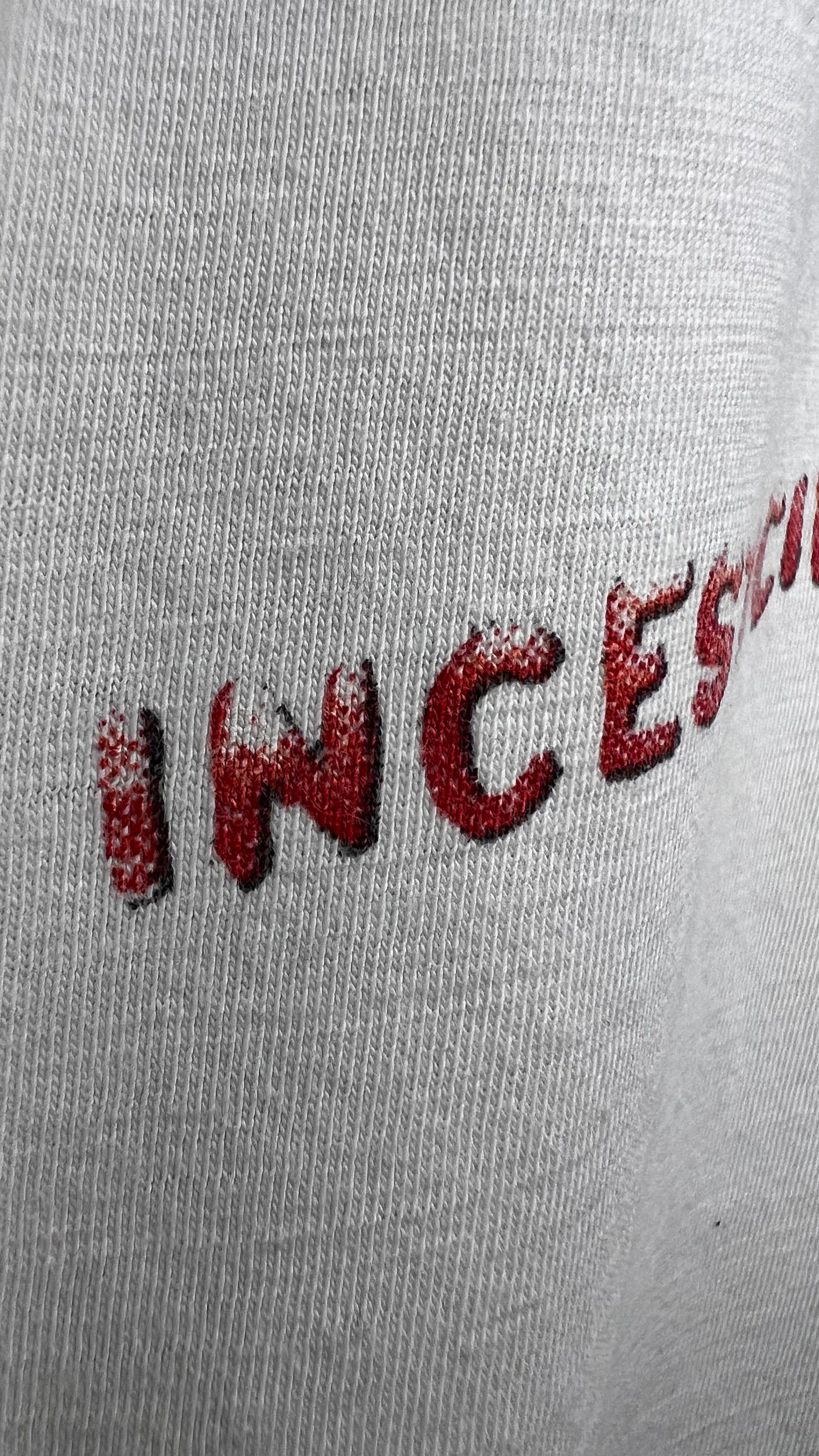 NIRVANA INCESTICIDE TEE 93’ | EURO WHITE VARIANT WITH BACK HIT